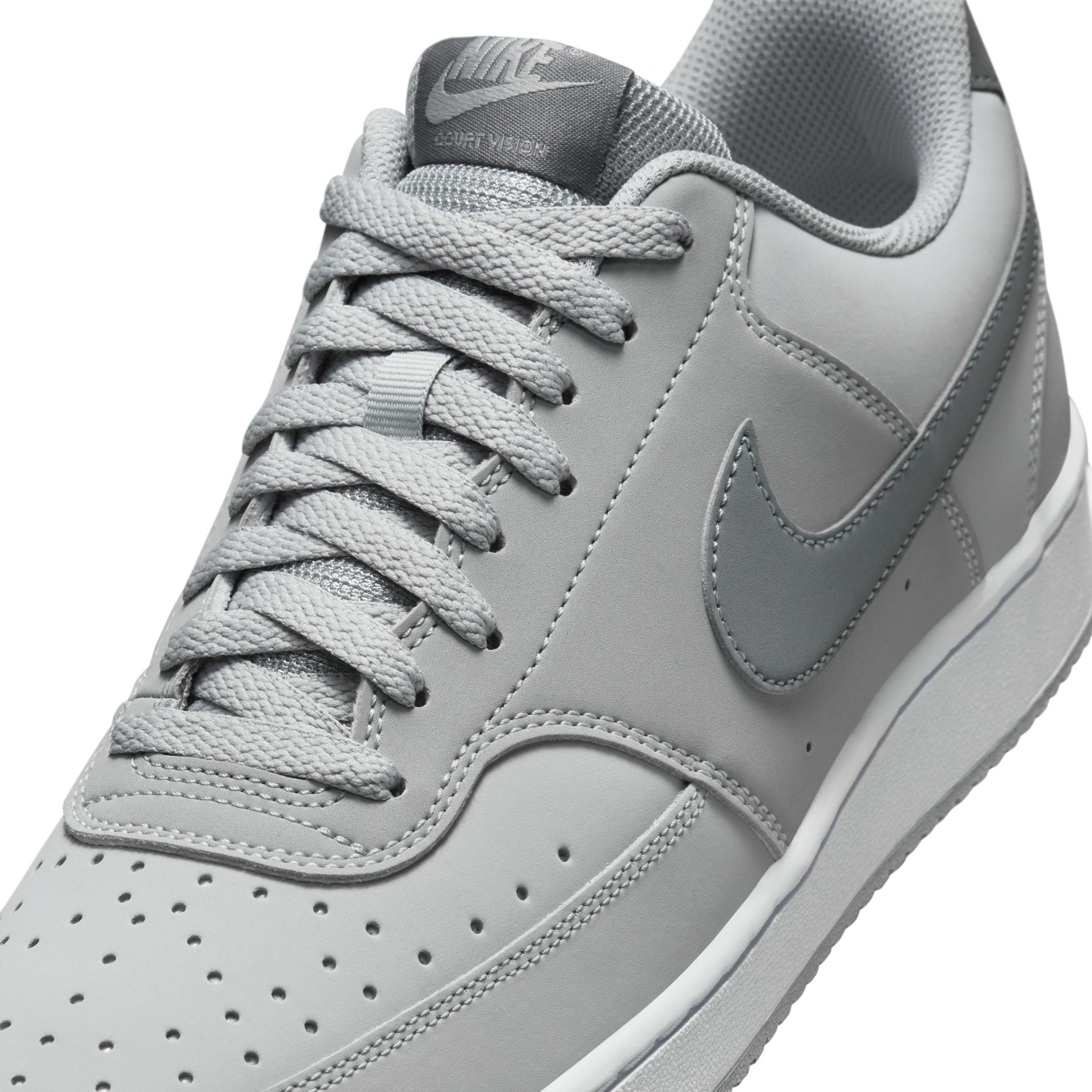 Nike Court Vision Low Mens Shoes Grey Gray White Product Image