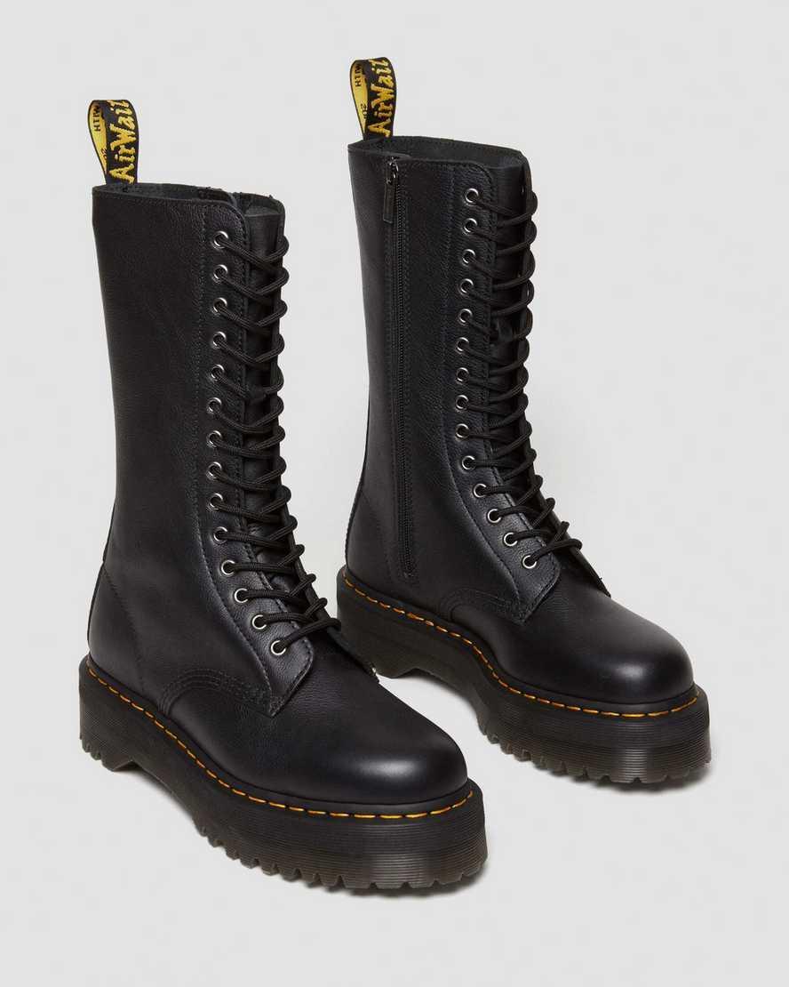 1B99 Pisa Leather Mid Calf Lace Up Boots Product Image