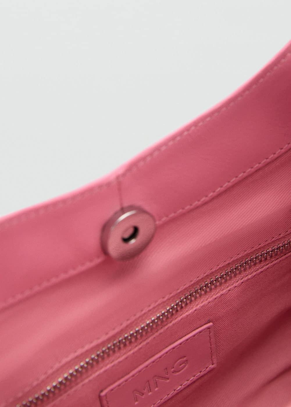 Stud leather bag - Women | MANGO USA Product Image
