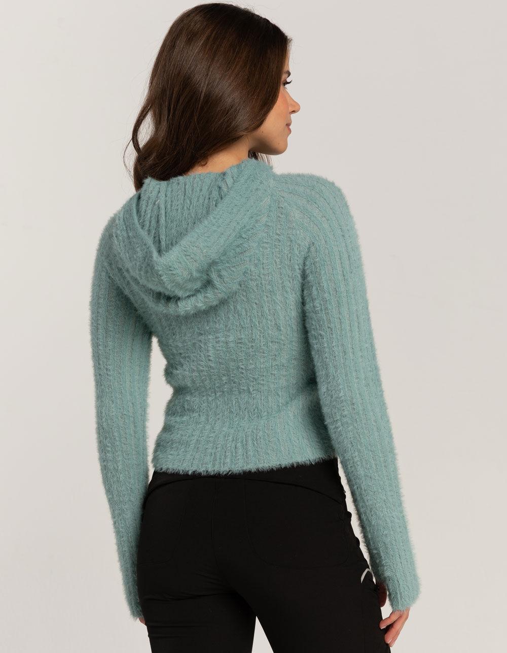 IETS FRANS Eyelash Womens Hooded Sweater - BLUE Product Image