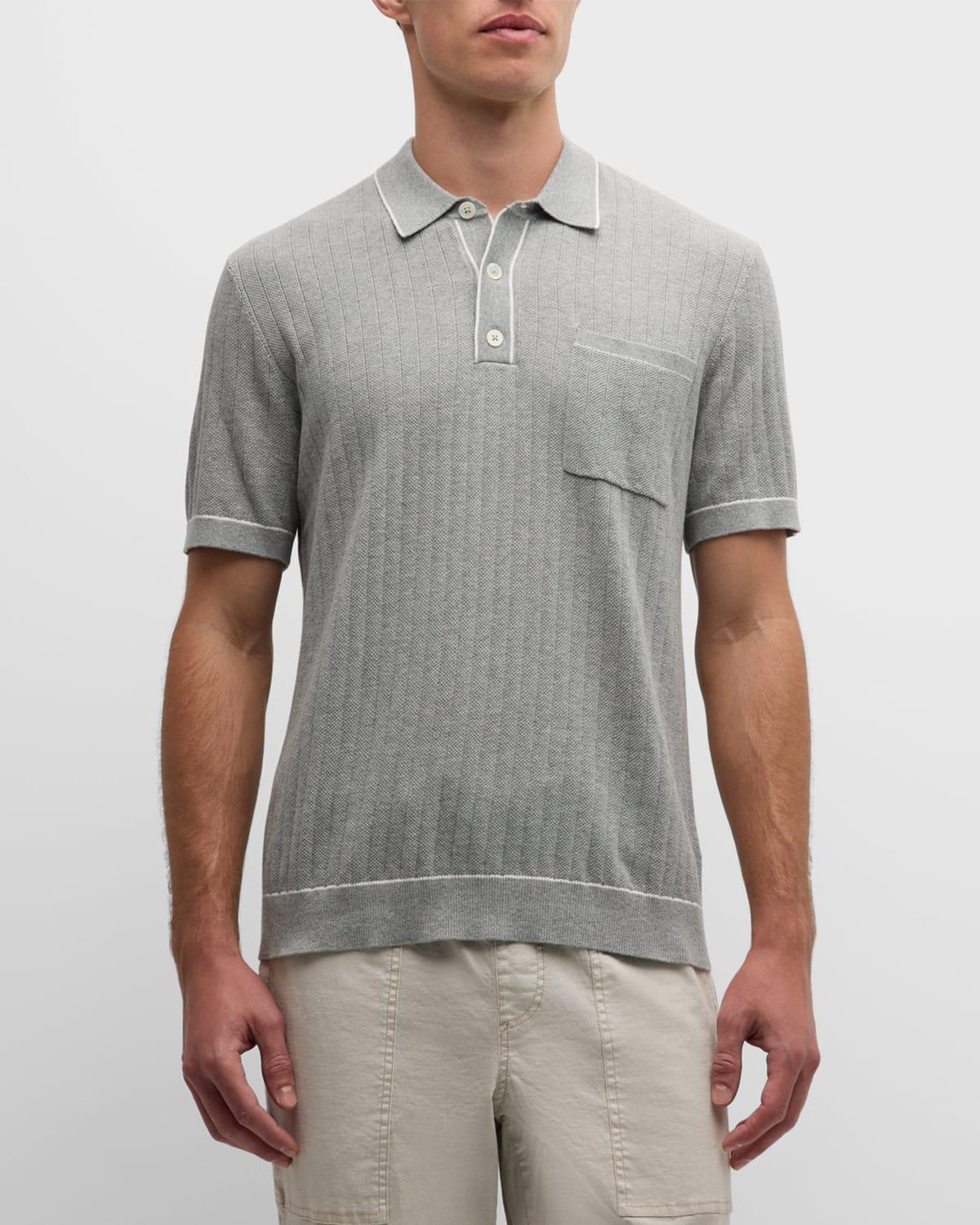 Men's Hardy Ribbed Polo Shirt Product Image