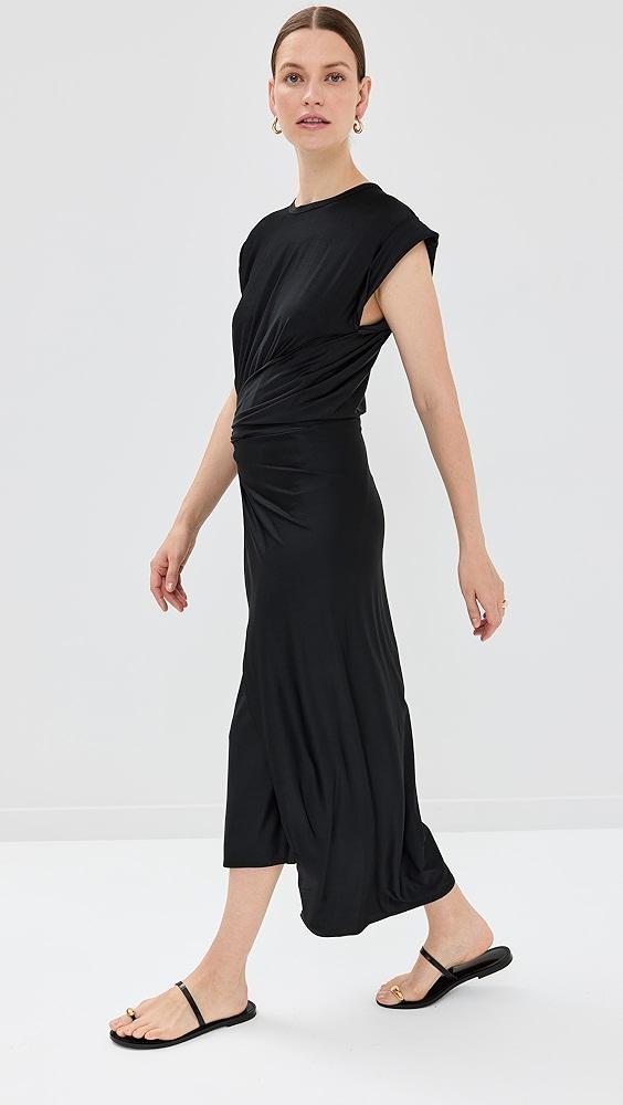 rabanne Draped Dress with Signature Piercing | Shopbop Product Image