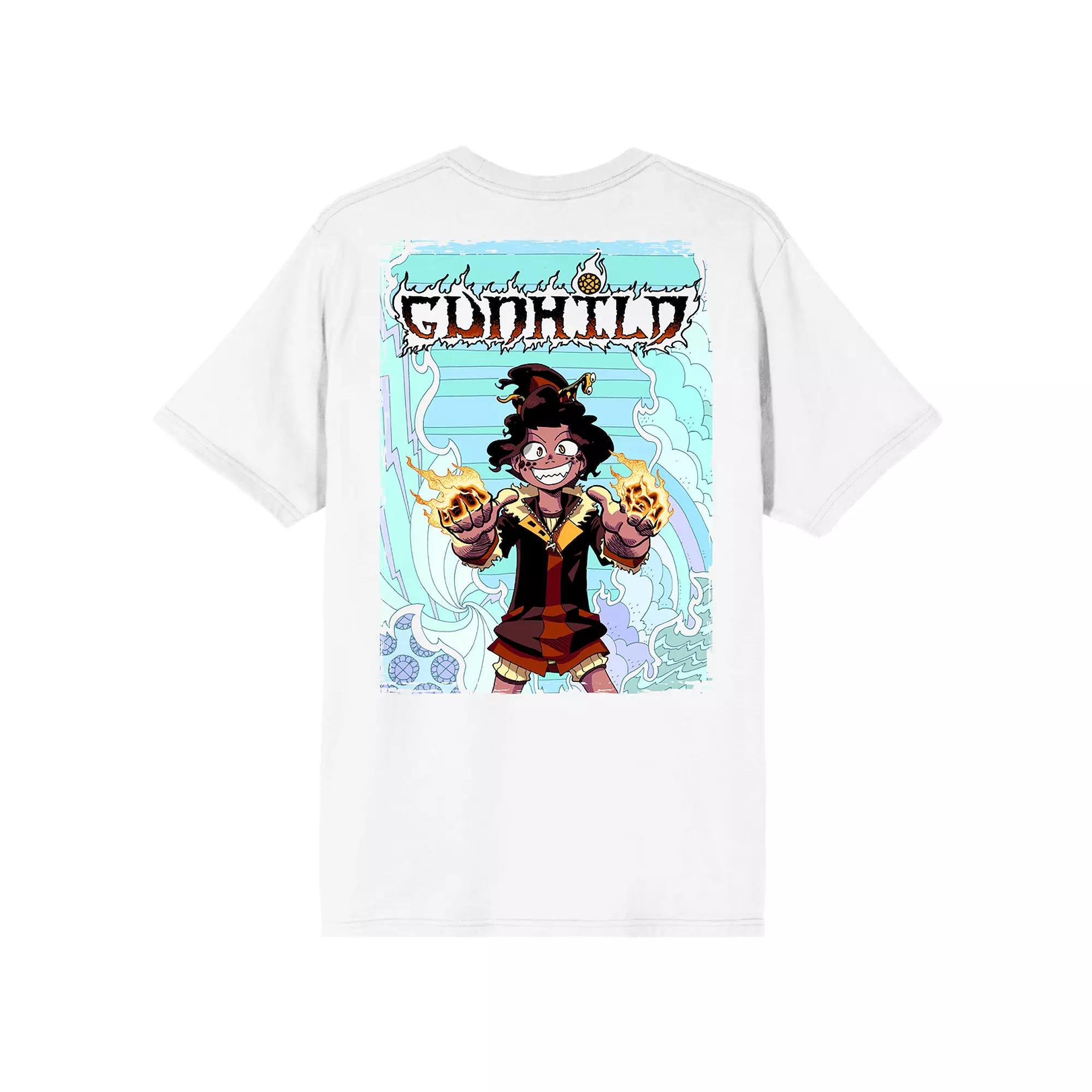 Men's Gunhild Fire Hands Graphic Tee, Size: XXL, White Product Image