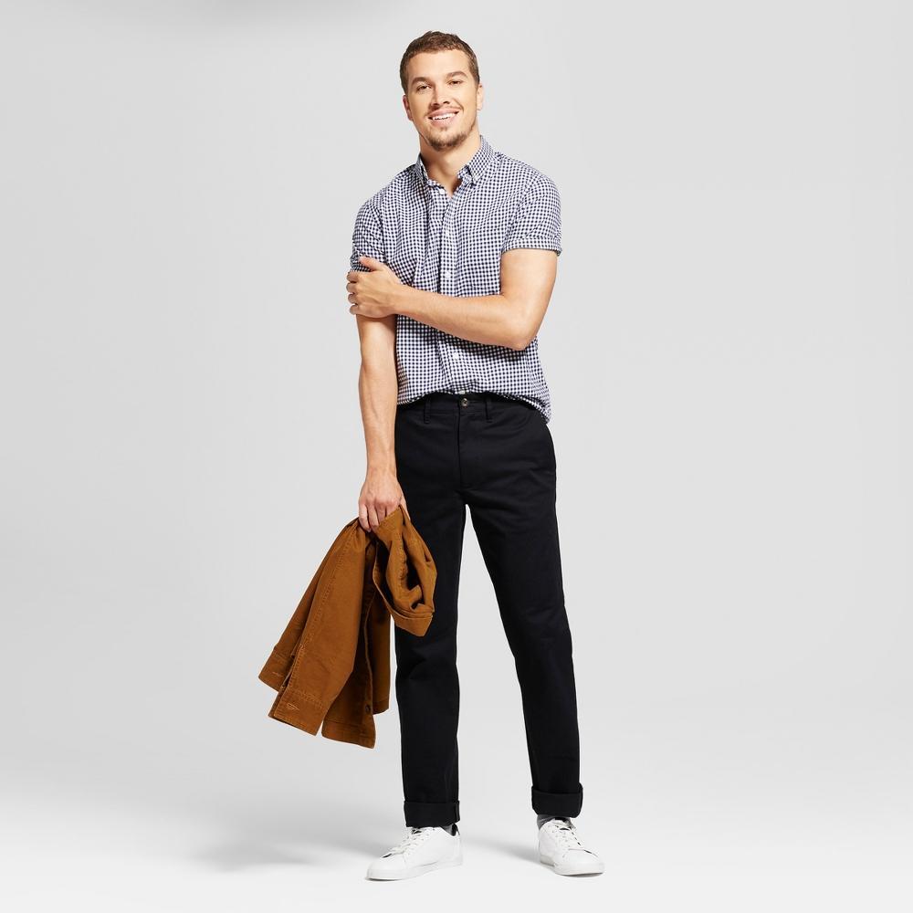 Men's Every Wear Straight Fit Chino Pants - Goodfellow & Co™ Black 30x32: Cotton Spandex Blend Product Image