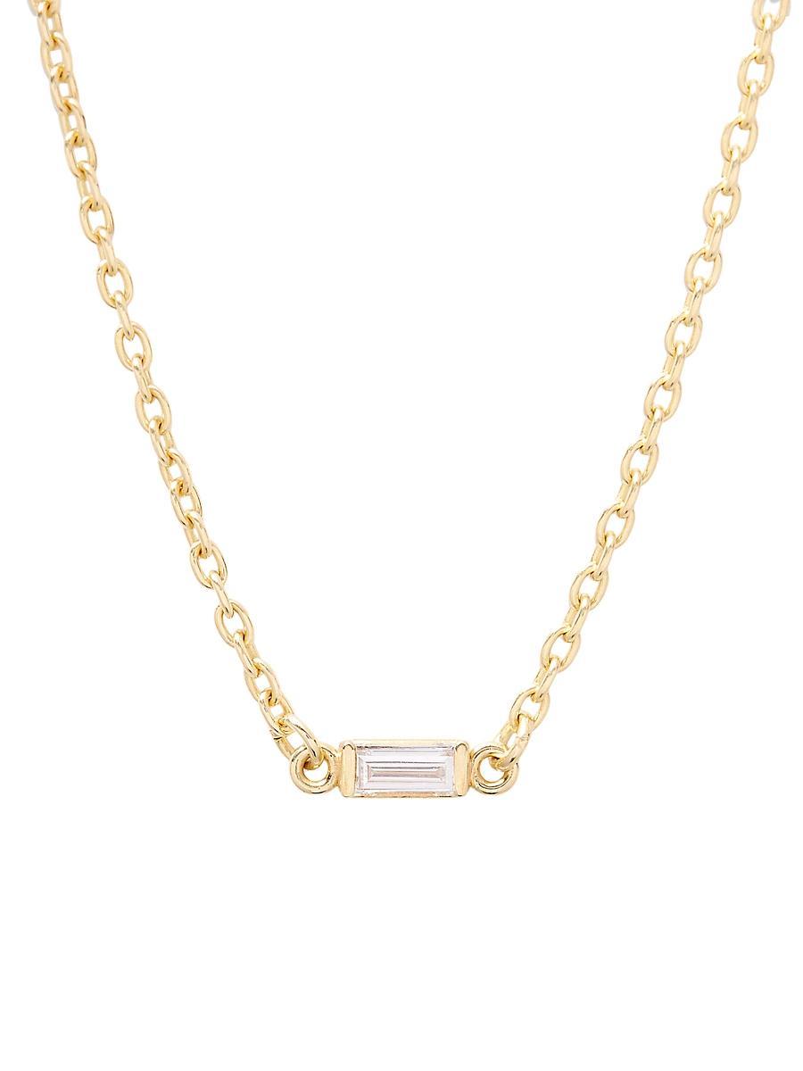 Womens Eli 14K-Yellow-Gold Vermeil & 0.09 TCW Diamond Pendant Necklace Product Image