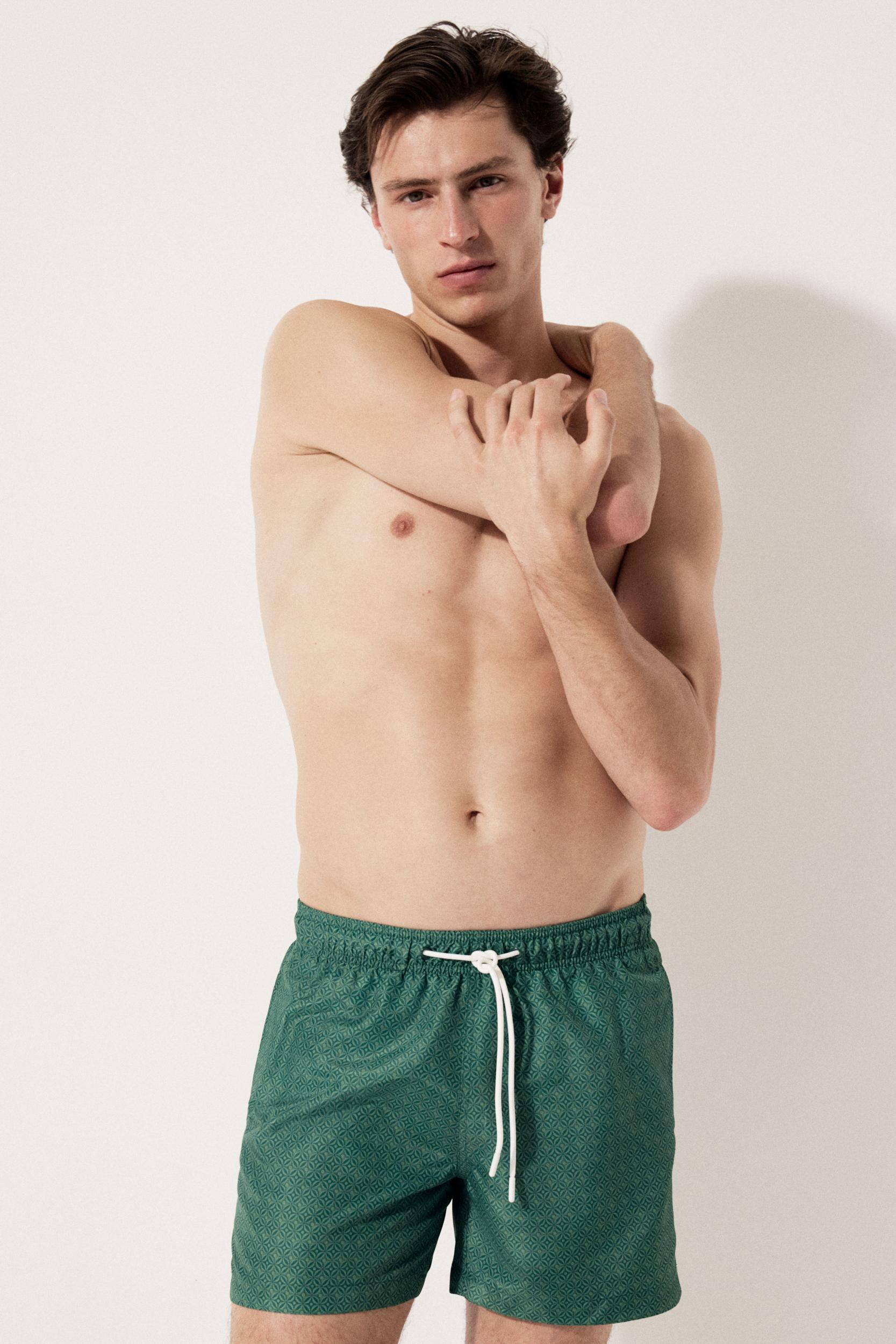 Patterned Swim Shorts Product Image