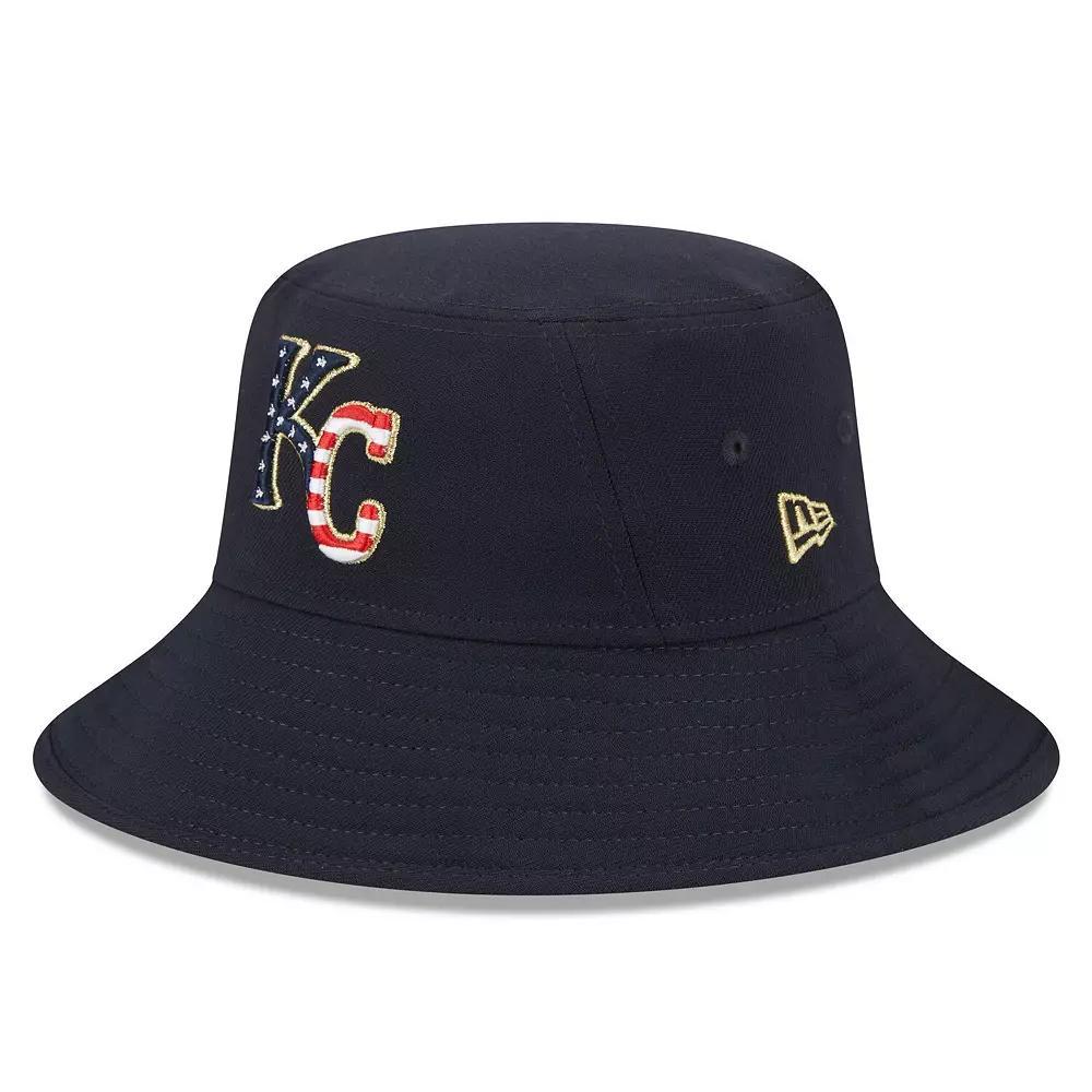 Men's New Era  Navy Kansas City Royals 2023 Fourth of July Bucket Hat, Blue Product Image
