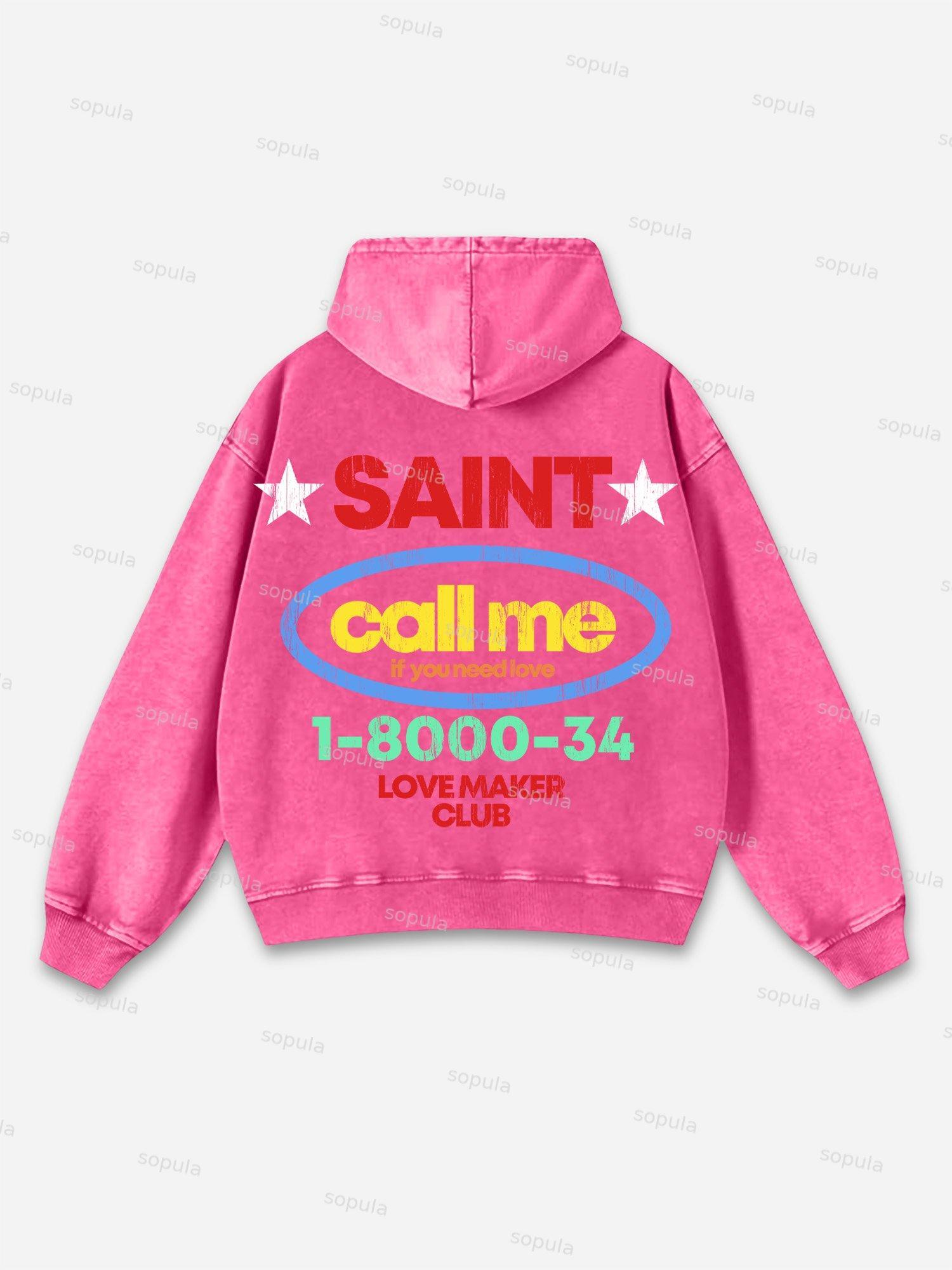 Vintage Spider Graphic Acid Washed Oversized Hoodie Product Image