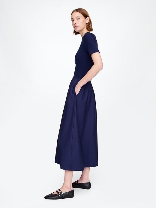 Mixed Media Modern Rib Maxi Dress Product Image