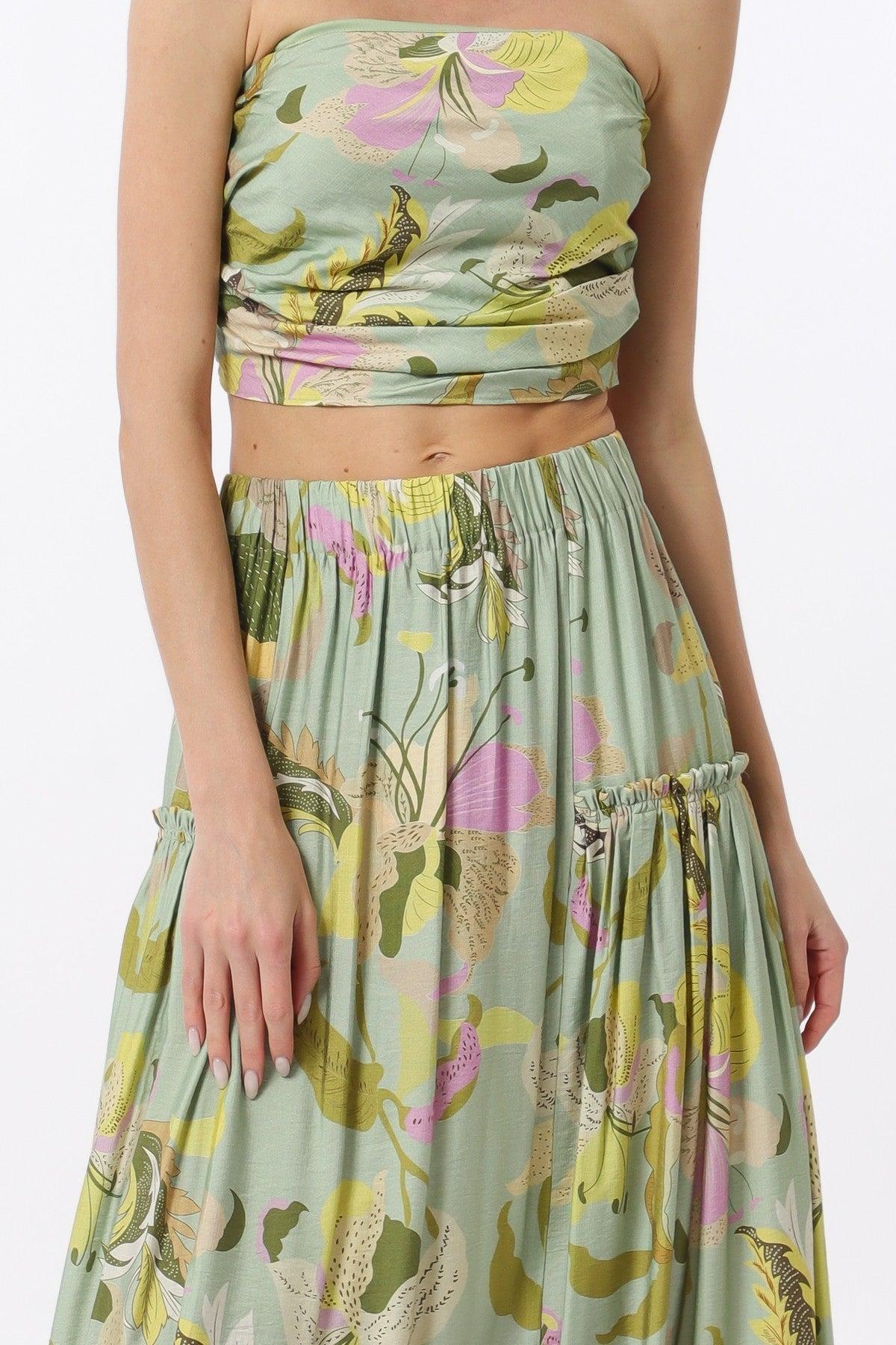 Printed Maxi Skirt Product Image