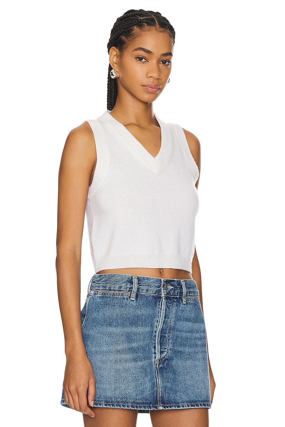 Sterling Cropped V Neck Tank Top SABLYN Product Image