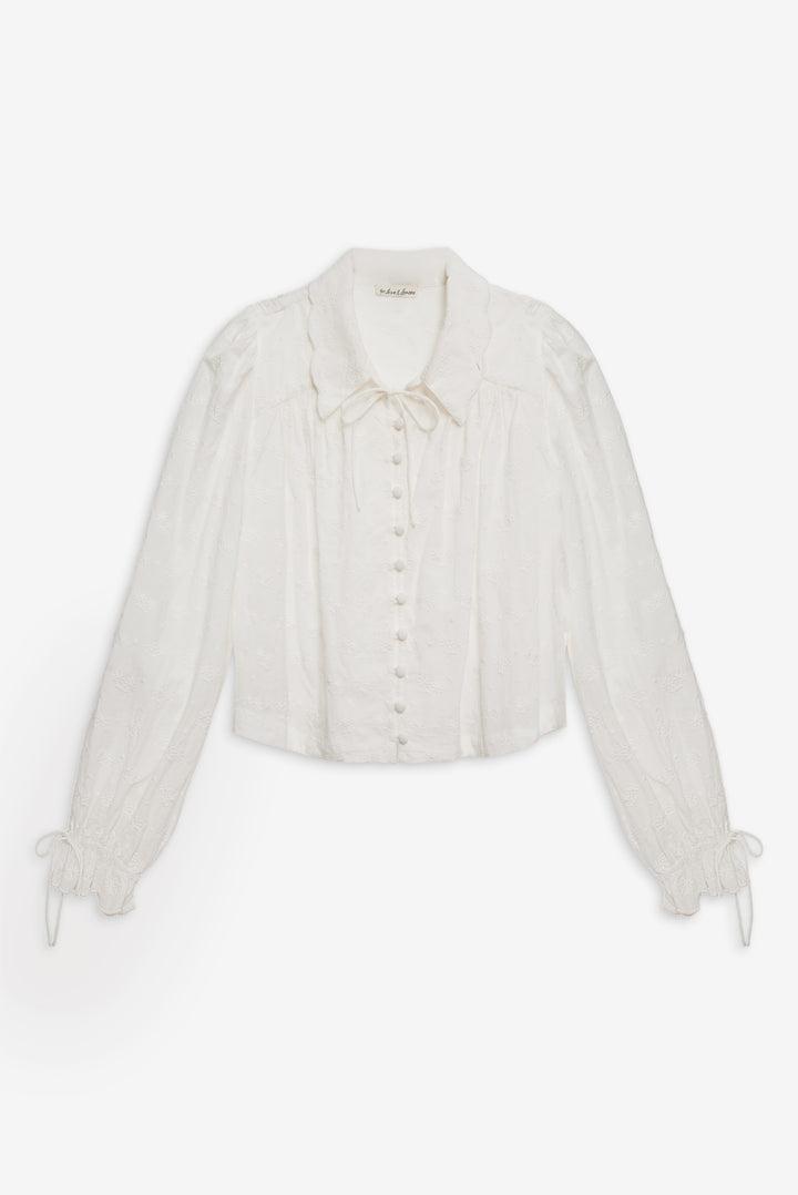 Edie Eyelet Top — White Product Image
