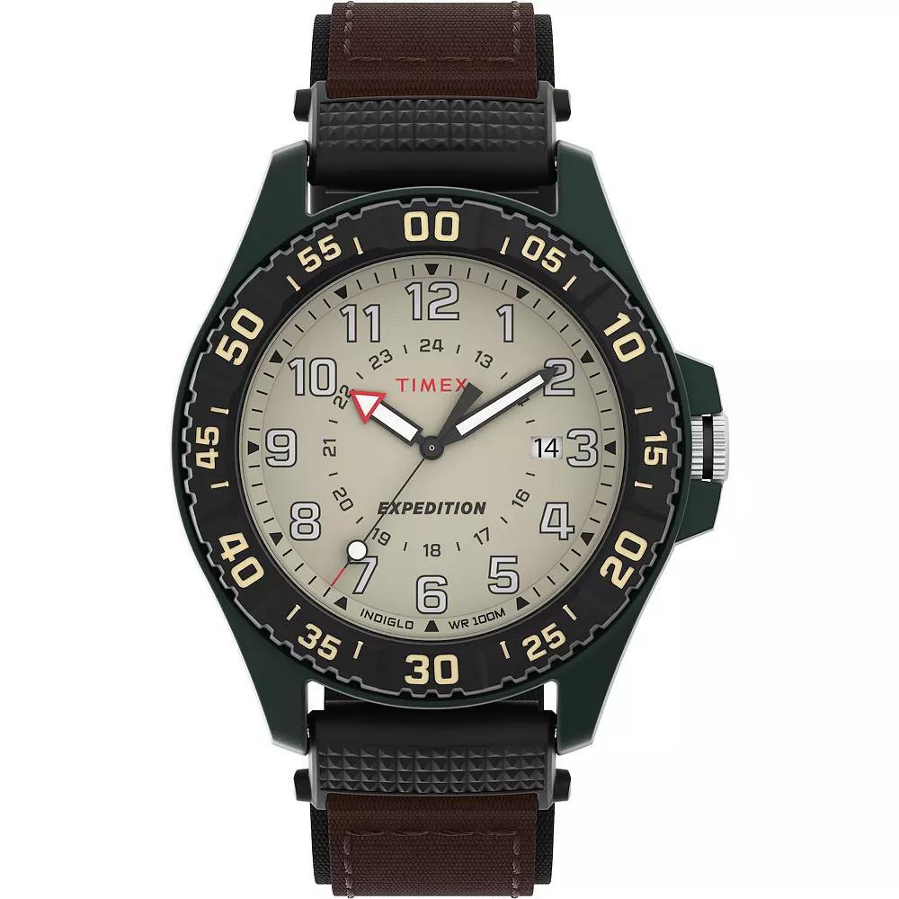 Timex® Men's Expedition Acadia Fabric Strap Watch - TW4B26500JT, Size: 42MM, Brown Product Image