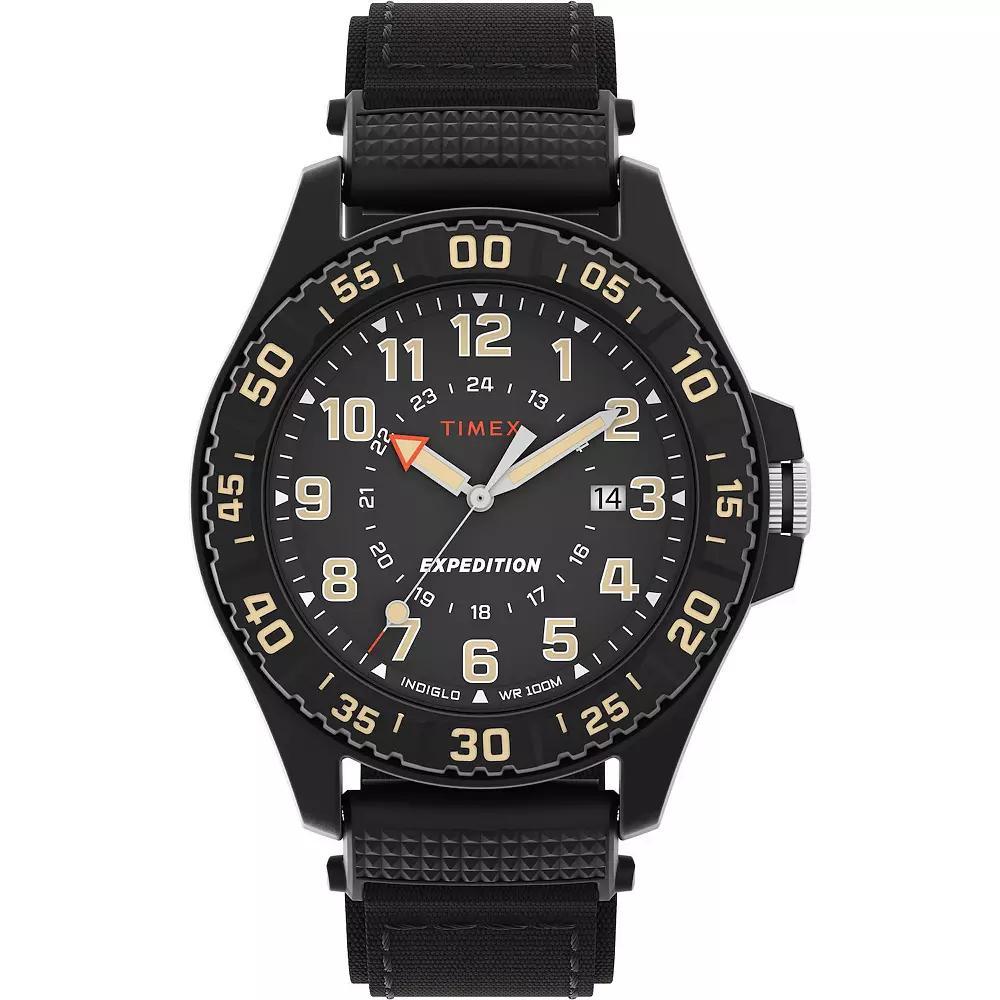 Timex® Men's Expedition Acadia Fabric Strap Watch - TW4B26300JT, Size: 42MM, Black Product Image