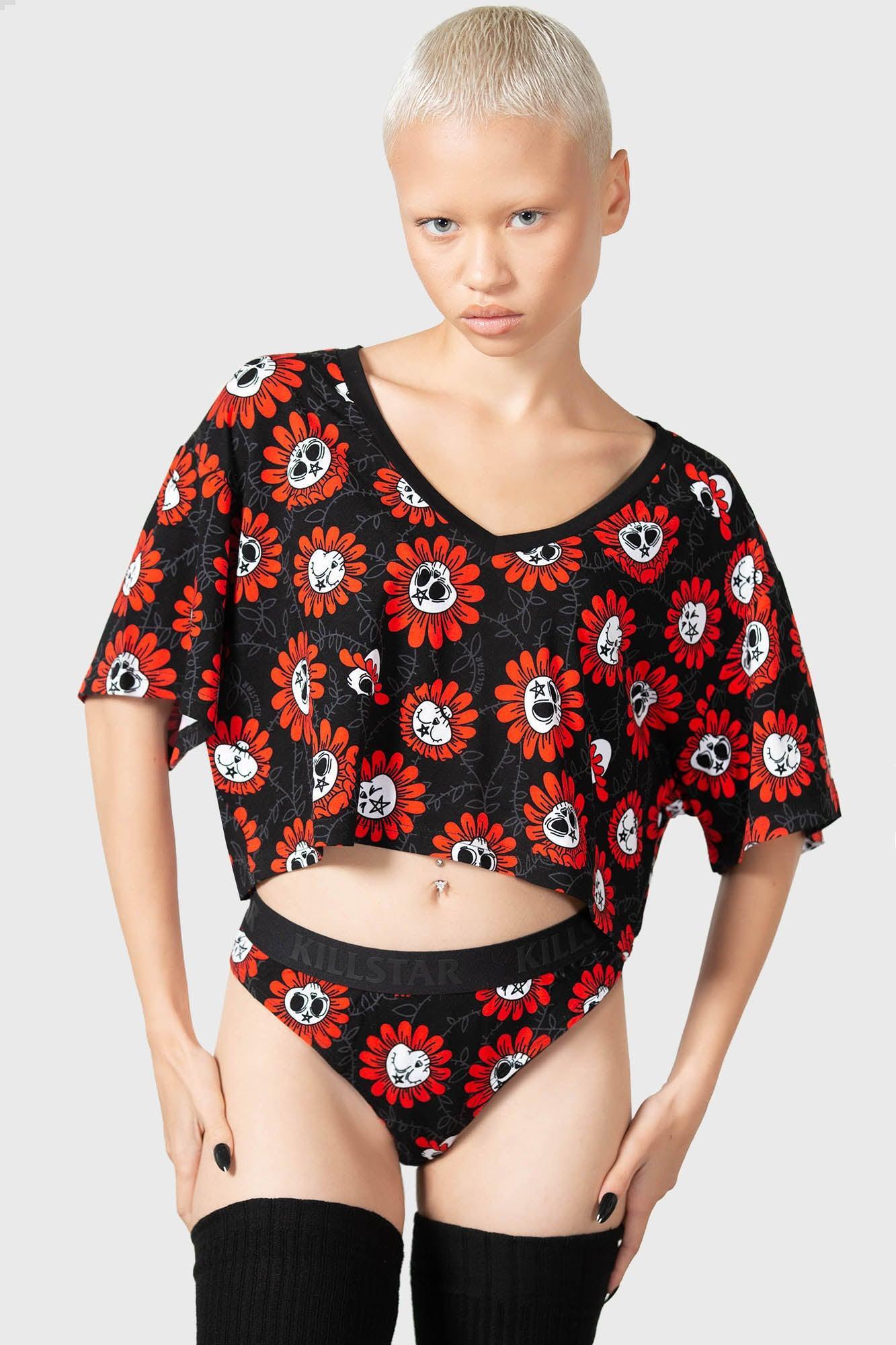Gloomy Garden V-Neck Top Female Product Image