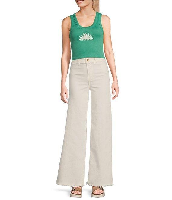 Billabong New Beginnings Cropped Graphic Tank Top Product Image