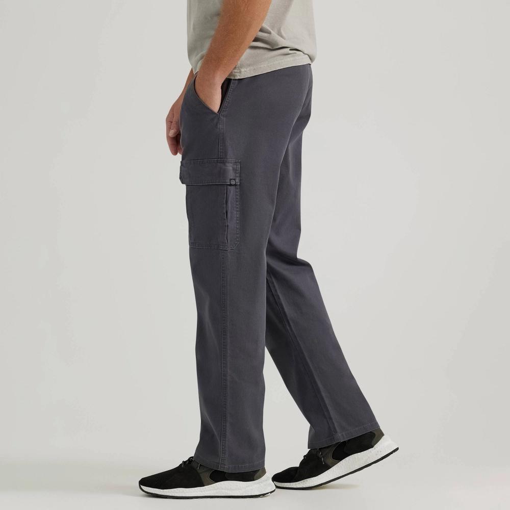 Wrangler Men's ATG Relaxed Cargo Pants - Anthracite 40x30: Heavyweight Cotton, Stretch, Mid Rise Product Image
