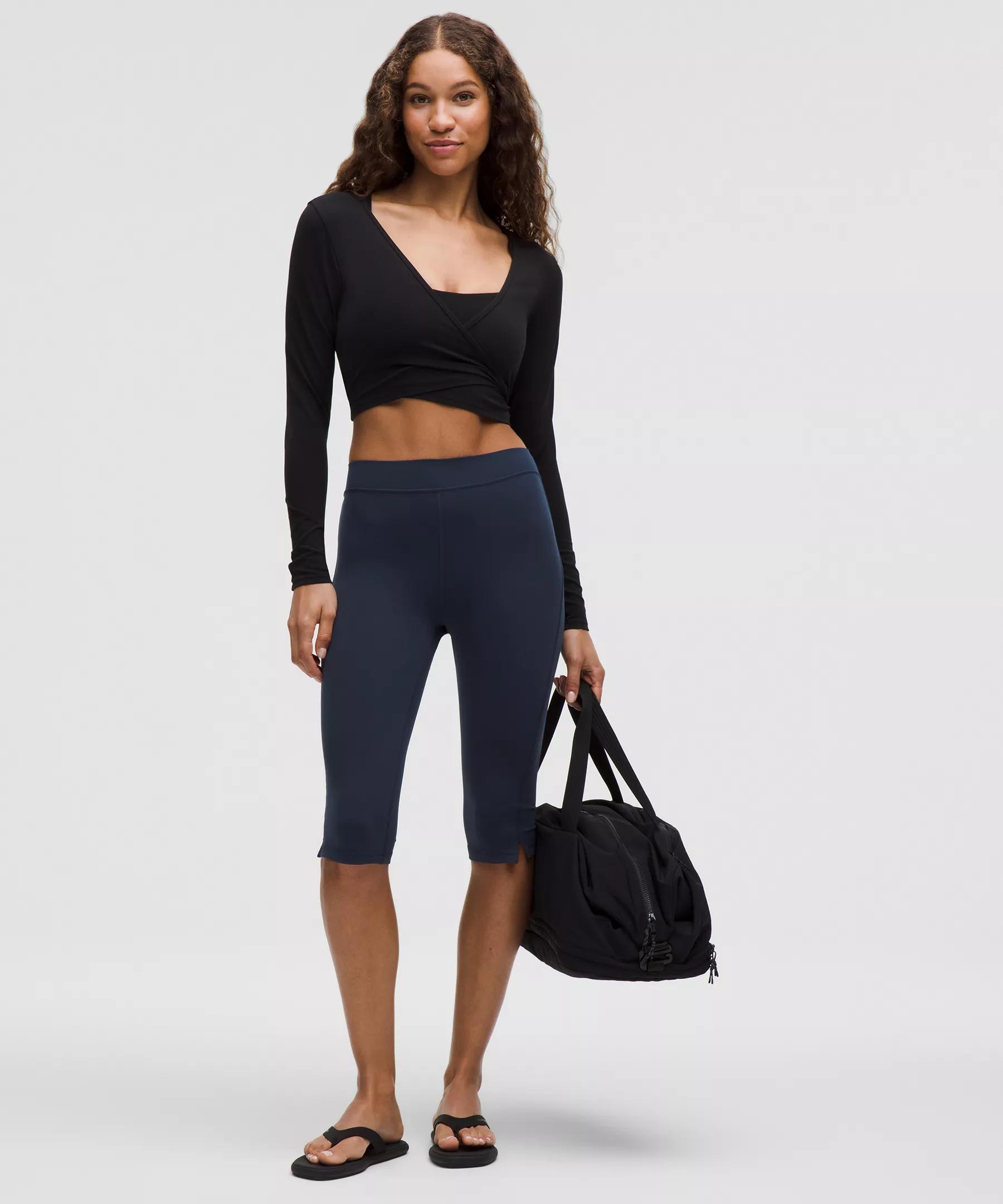 Groove High-Rise Notched-Hem Crop 15" Product Image