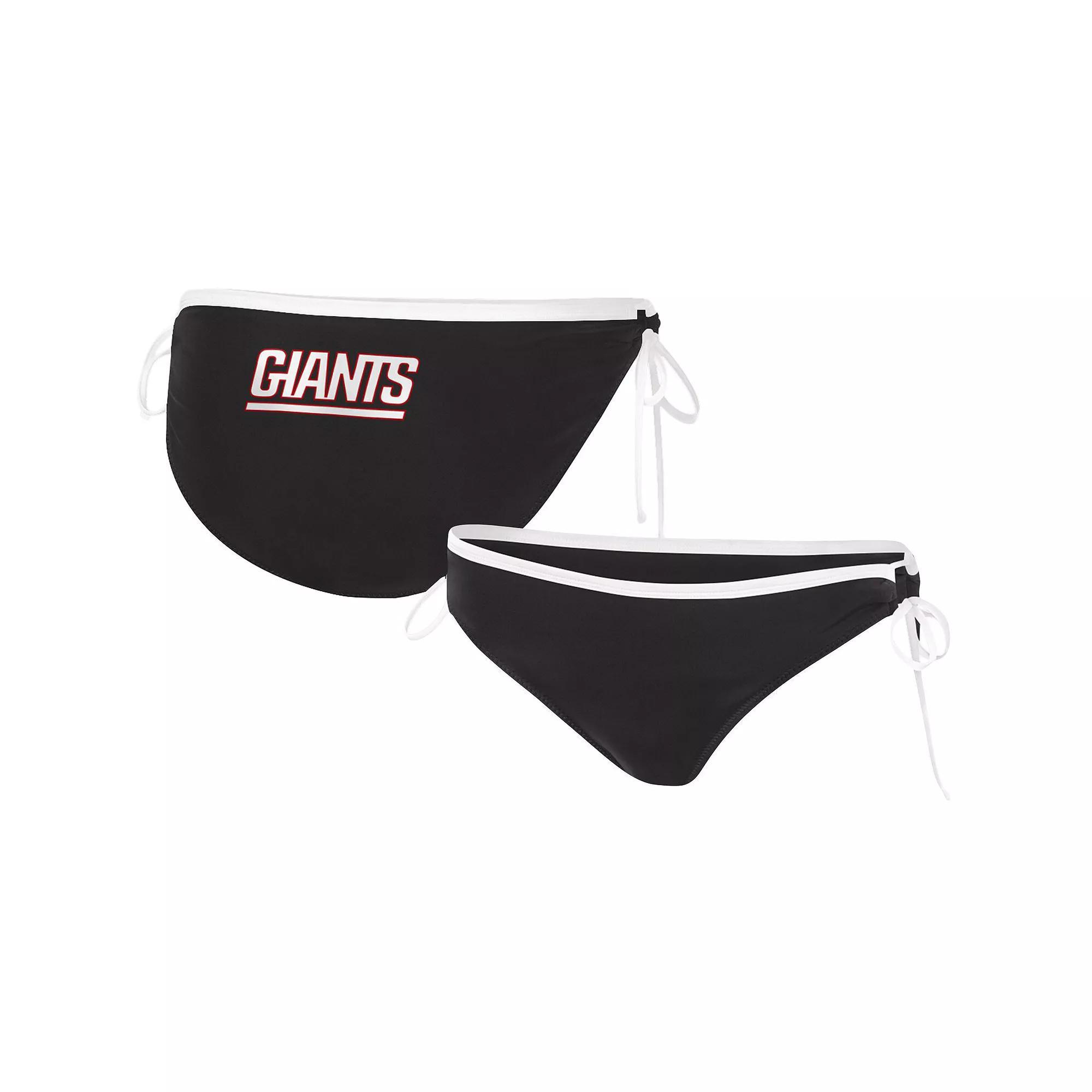 Women's G-III 4Her by Carl Banks Black New York Giants Perfect Match Bikini Bottom, Size: XL Product Image