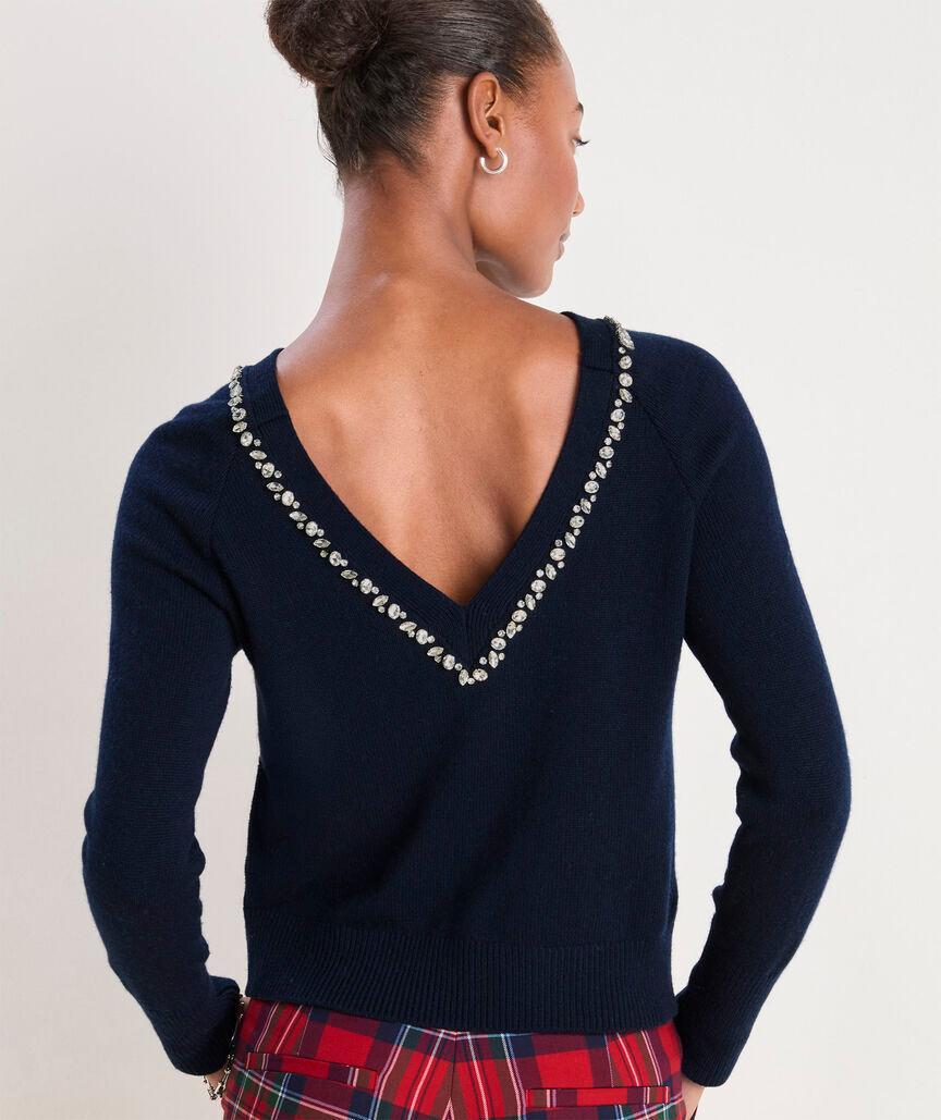 Rhinestone Embellished Sweater Product Image