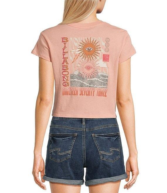 Billabong Wave Trip Short Sleeve Cropped Graphic T-Shirt Product Image