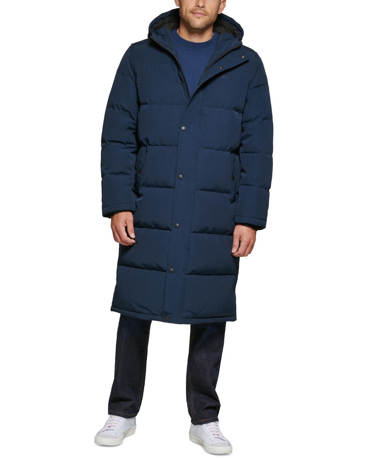 Men's Levi's® Oversized Long Quilted Parka Jacket, Size: Small, Red Bandana Print Product Image