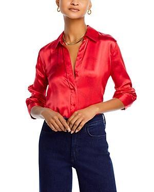 LAgence Dani Silk Charmeuse Blouse Product Image