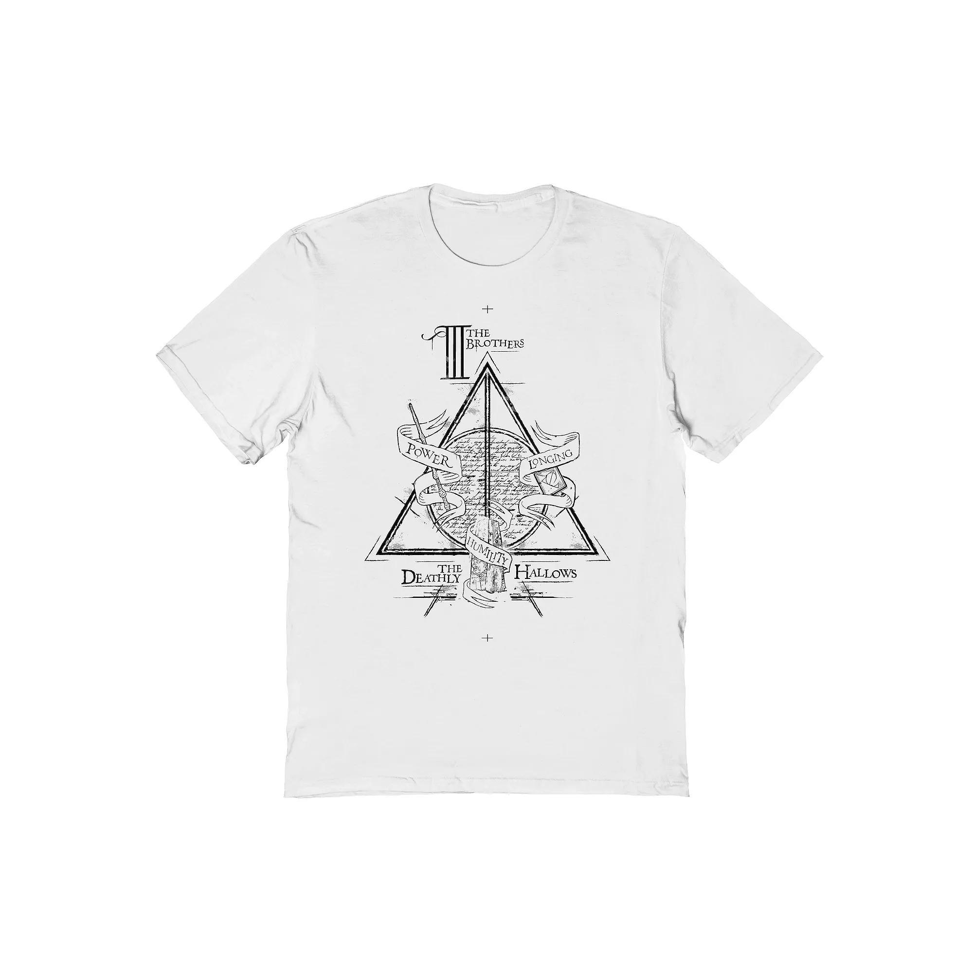 Men's Harry Potter Illustration Graphic Tee, Size: Medium, White Product Image