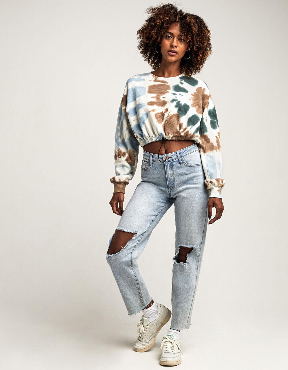 RSQ High Rise Womens Straight Leg Jeans Product Image