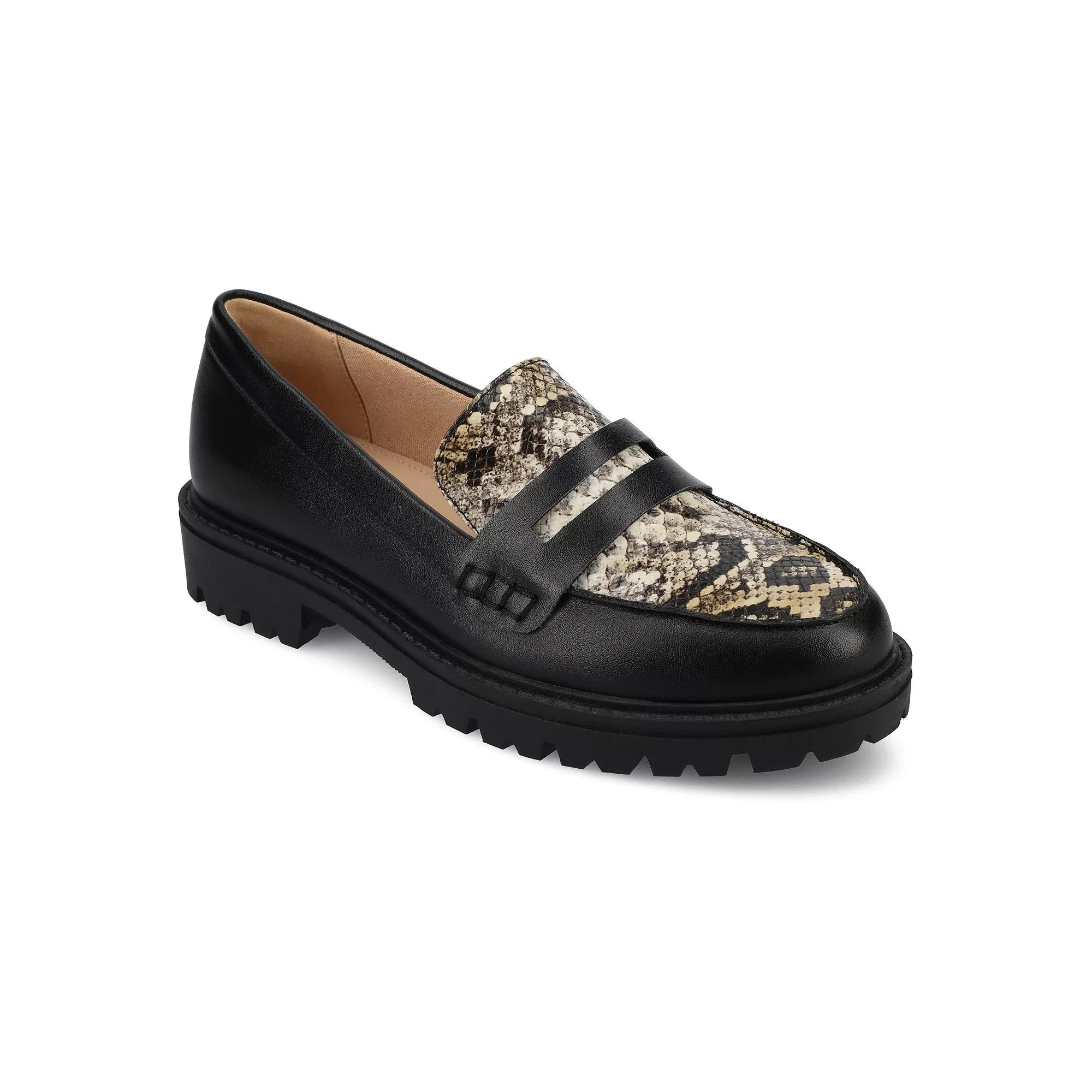 Journee Kenly Tru Comfort Foam™ Women's Loafers, Size: 7.5, Snake Product Image