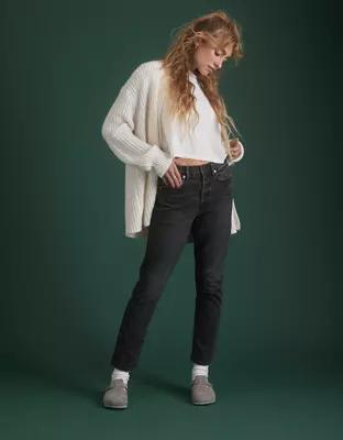 AE77 Premium Straight Crop Jean Product Image