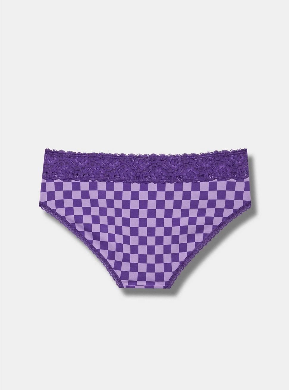 Mid-Rise Hipster Lace Trim Panty Product Image