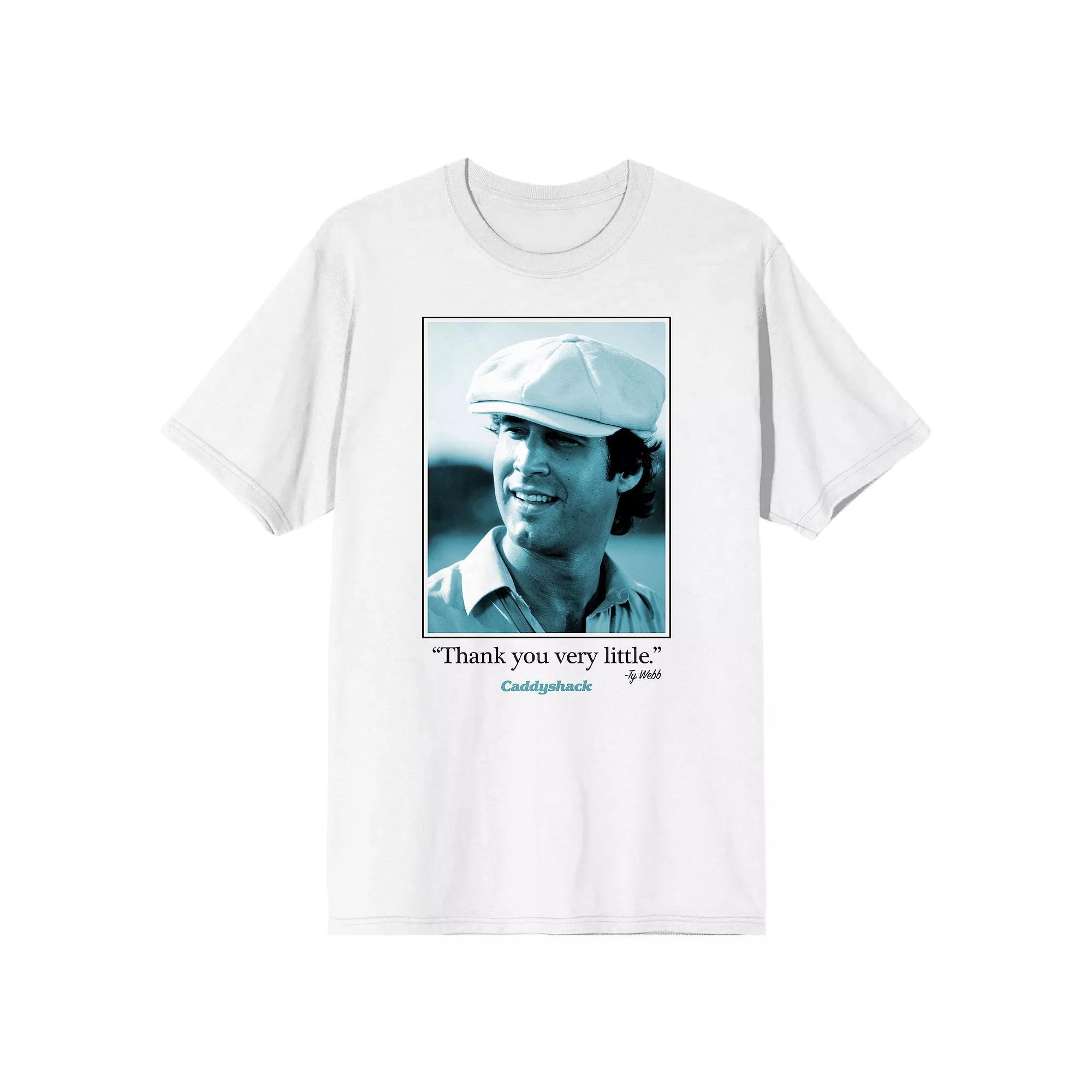 Men's Caddyshack Ty Webb Thank You Short Sleeve Graphic T-Shirt, Size: Large, White Product Image