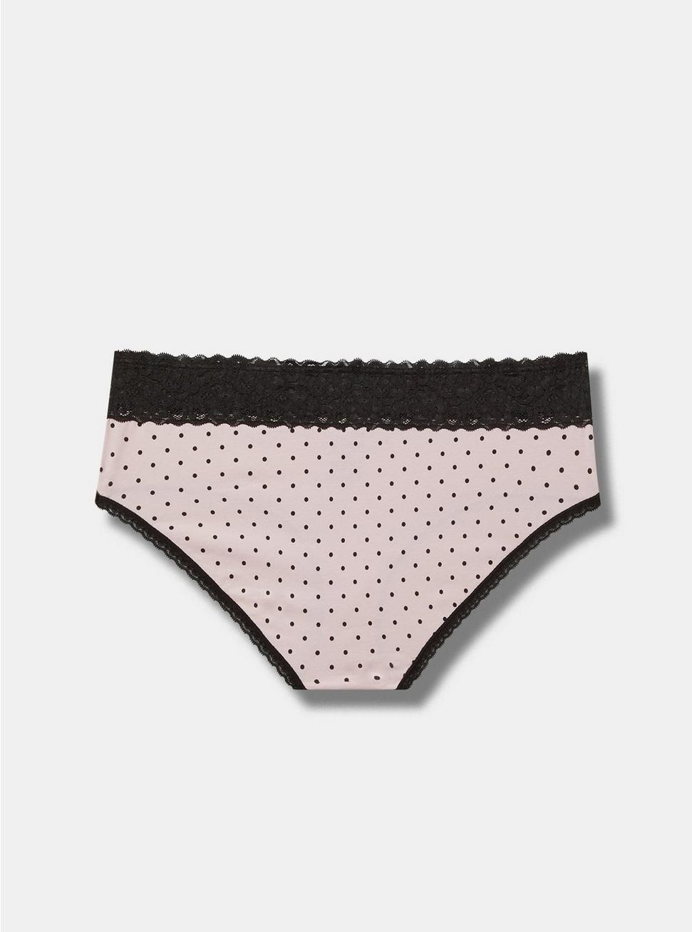Mid-Rise Hipster Lace Trim Panty Product Image