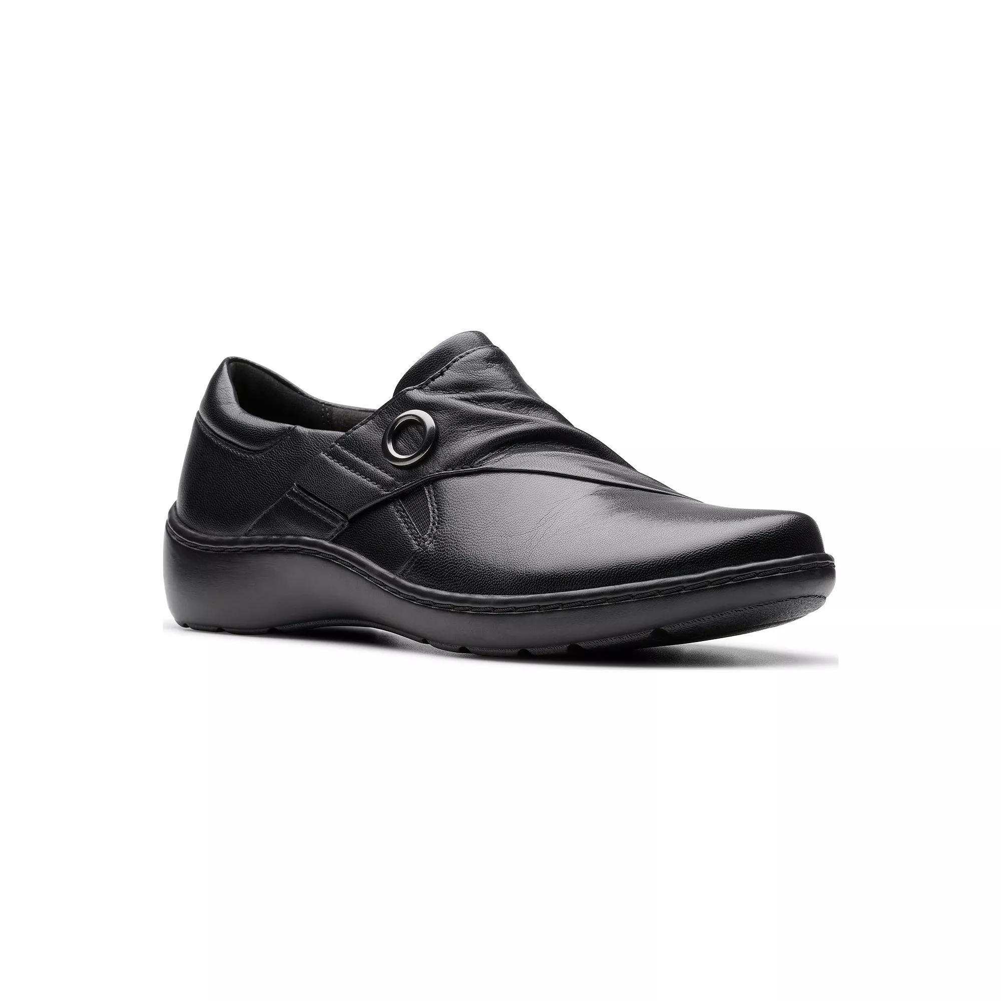 Clarks Cora Aubrie Women's Leather Shoes, Size: 9, Black Product Image