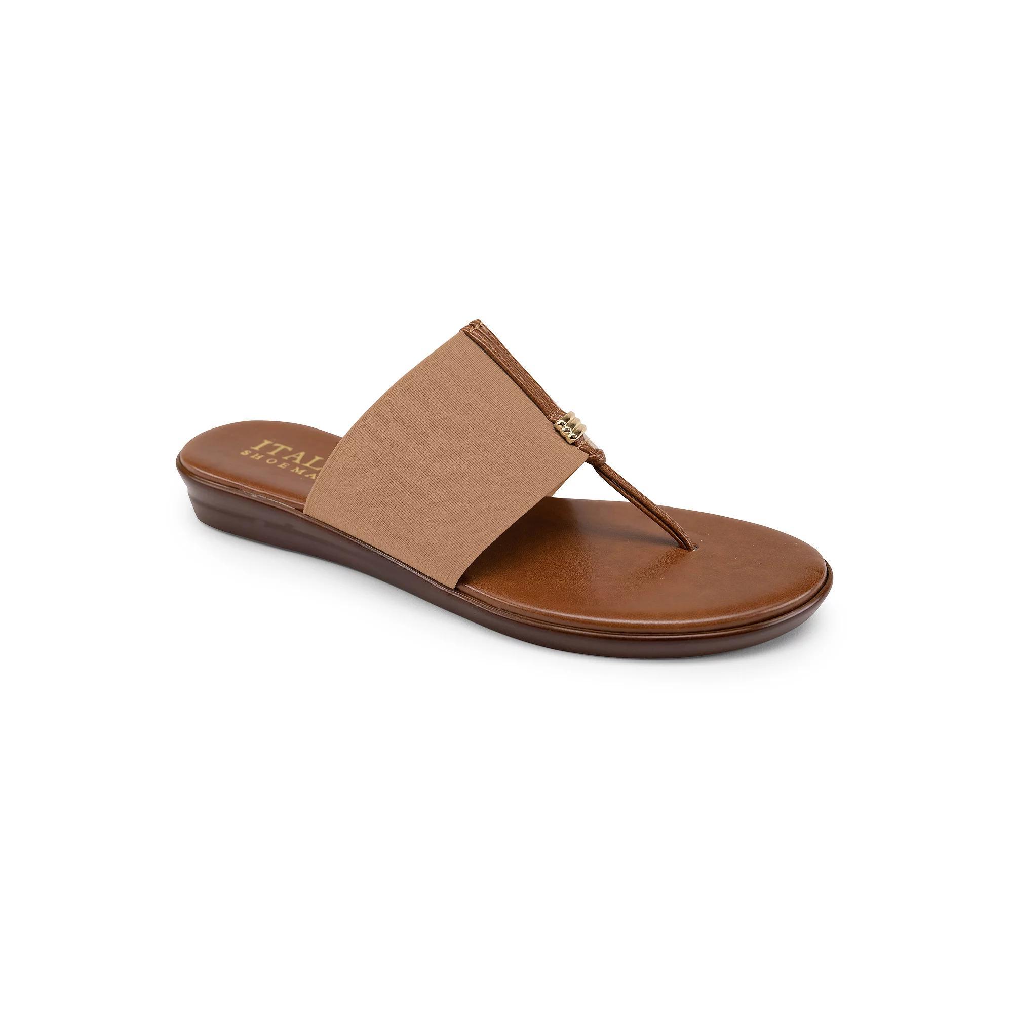 Italian Shoemakers Afia Women's Thong Sandals, Size: 10, Brown Product Image