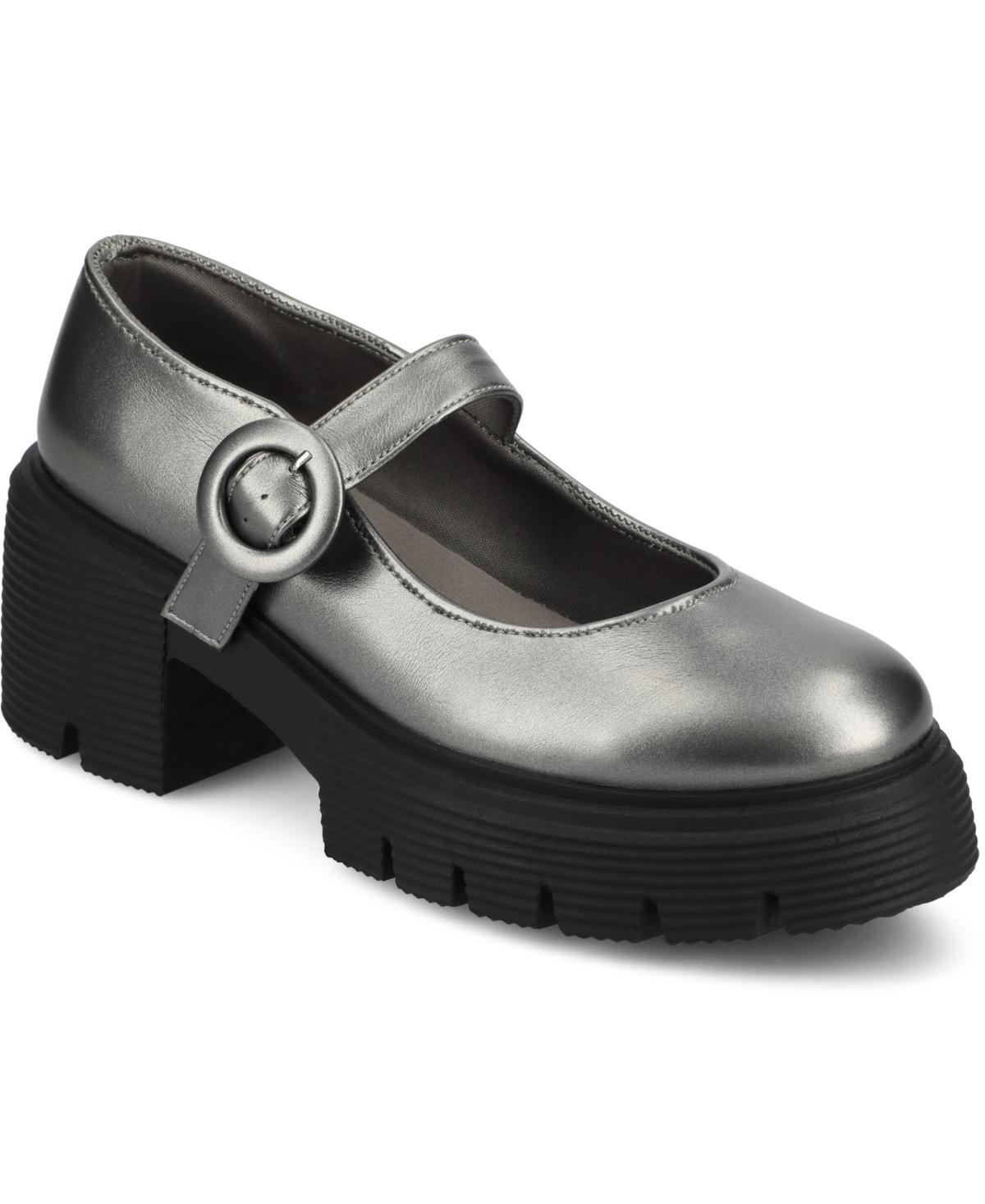 Journee Zarynn Womens Tru Comfort Foam Mary Jane Treaded Outsole Platform Pumps Product Image