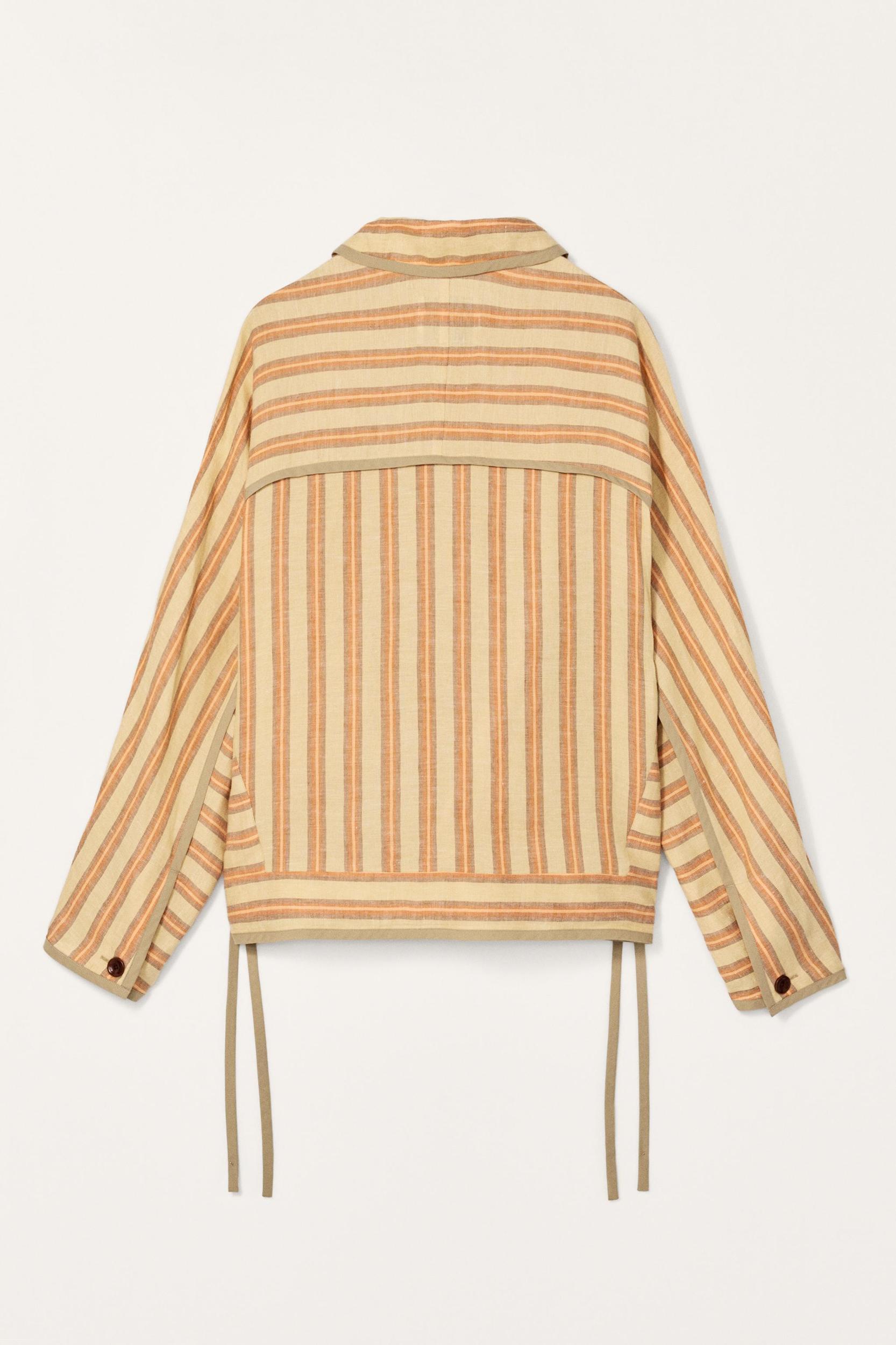 LIMITED EDITION STRIPED LINEN JACKET Product Image
