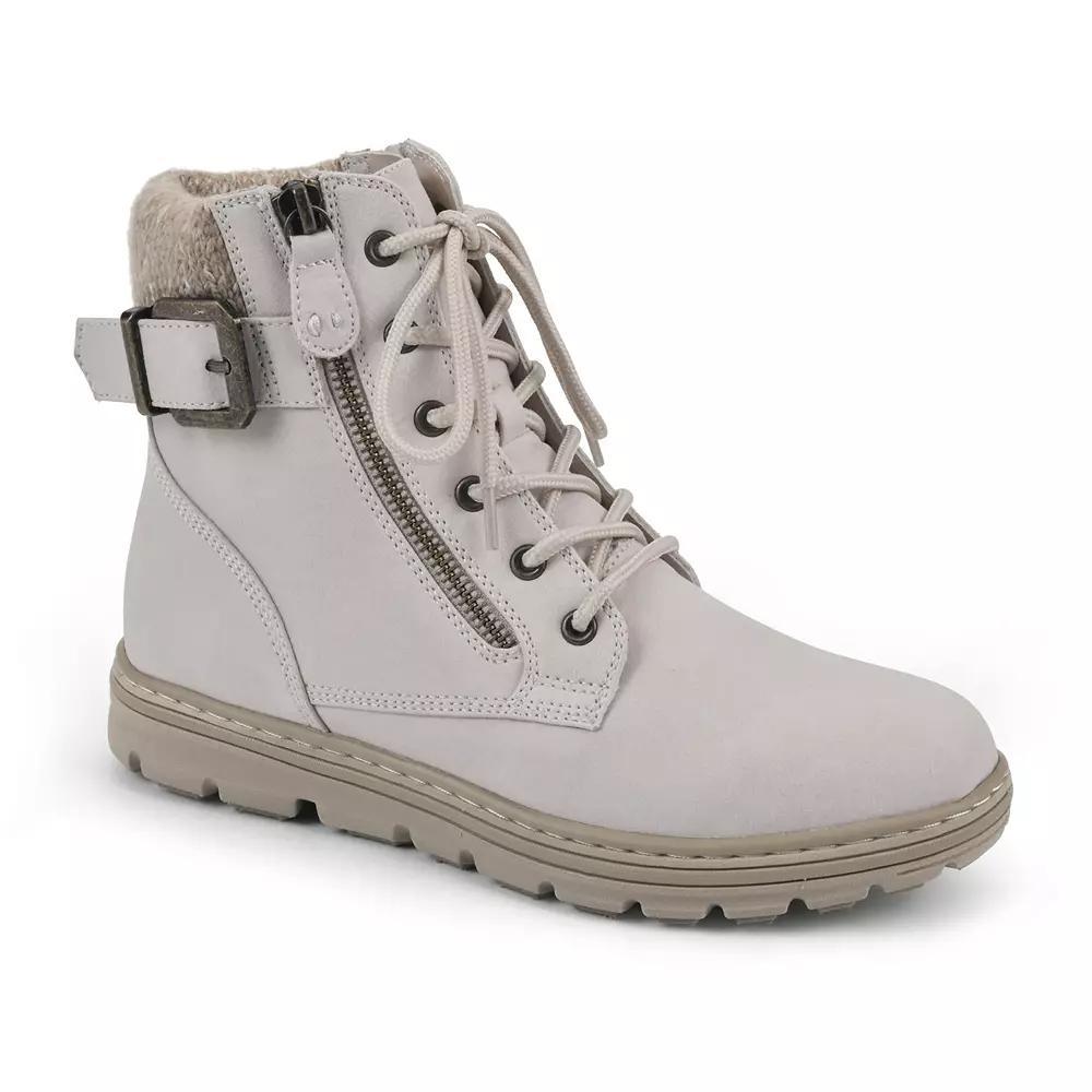 Cliffs by White Mountain Kelsie Womens Fashion Hiker Boots Grey Product Image