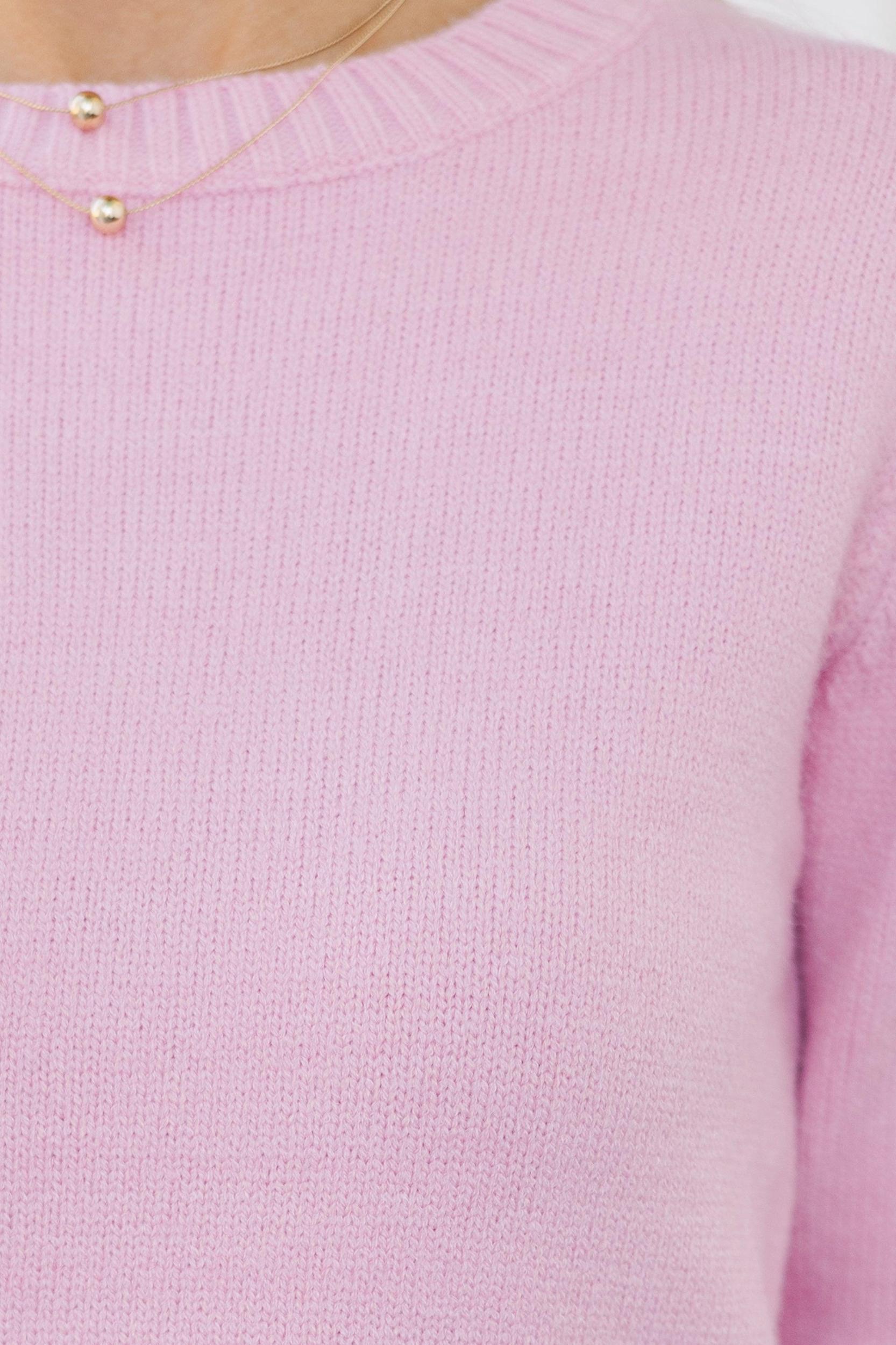 Show You Love Blush Heart Elbow Patch Sweater Female Product Image