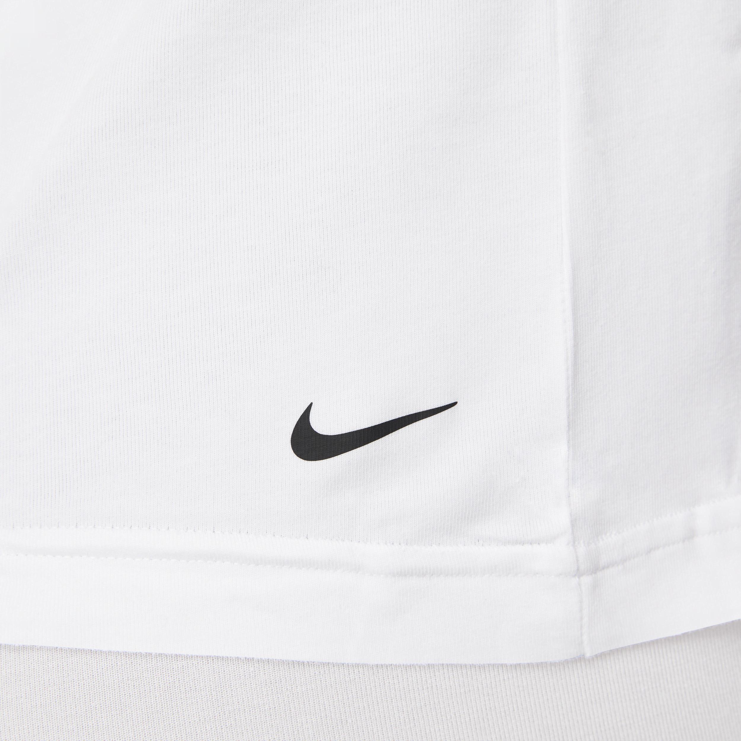 Men's Nike Dri-FIT Essential Cotton Stretch 2-Pack Crewneck Undershirt, Size: XXL, White Product Image