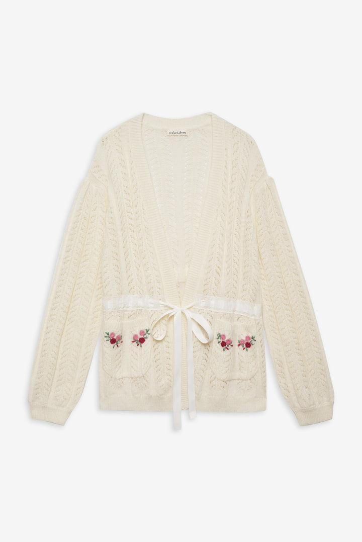 Nathalie Cardigan — Ivory Product Image