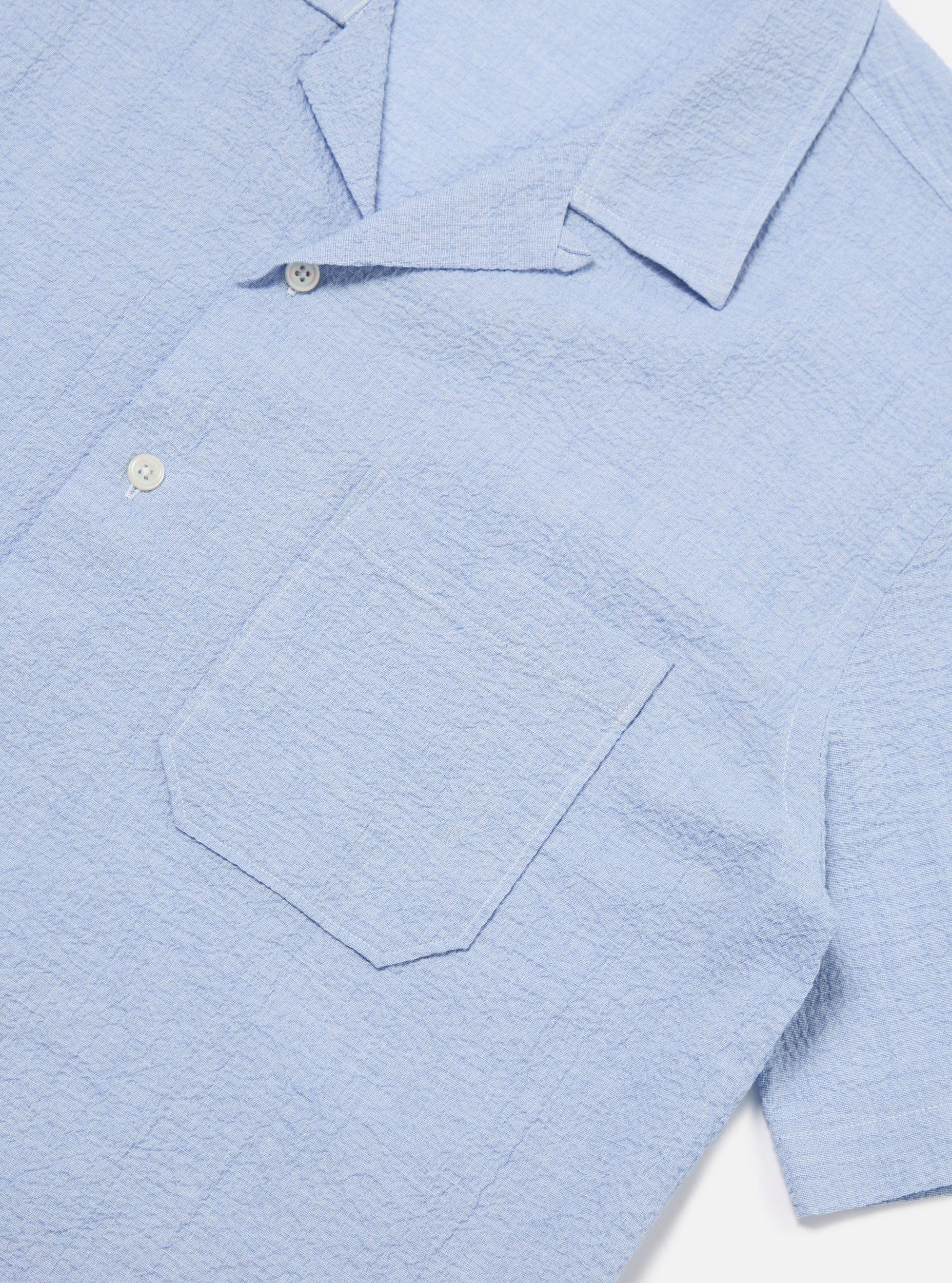 Pale Blue Seersucker Road Shirt Product Image