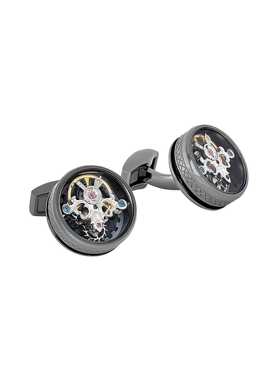 Round Tourbillon Gear Cuff Links Product Image
