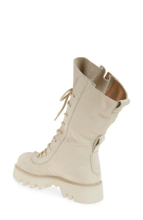 JW ANDERSON Combat Leather Boots In Beige Product Image