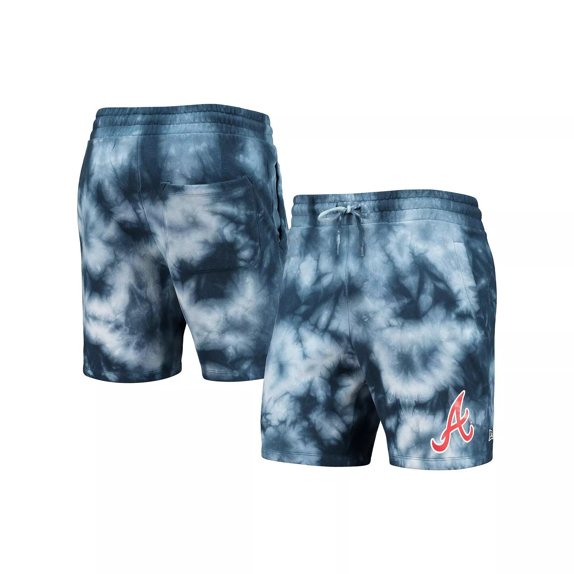 Men's New Era Navy Atlanta Braves Team Dye Shorts, Size: 2XL, Blue Product Image