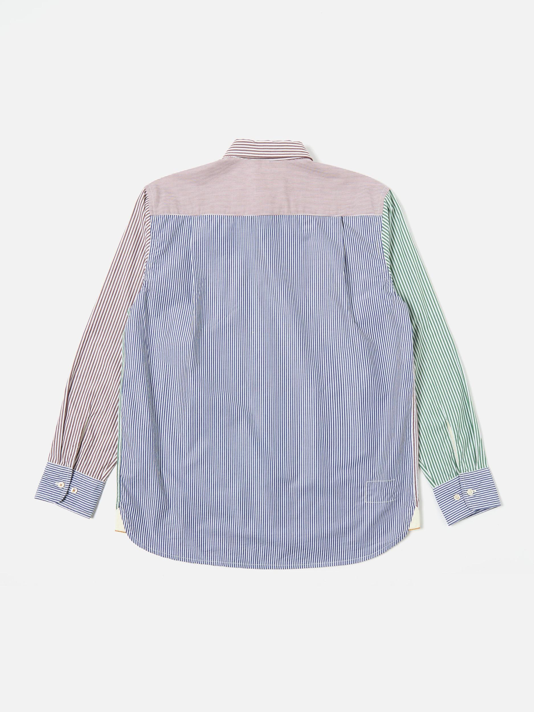 Universal Works Square Pocket Shirt in Multi Classic Stripes Product Image
