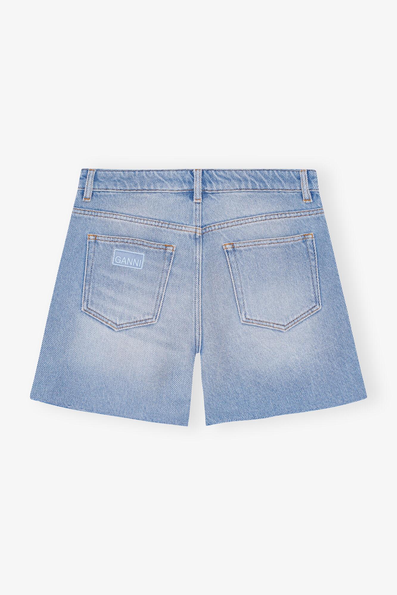 Blue Heavy Denim Shorts Product Image