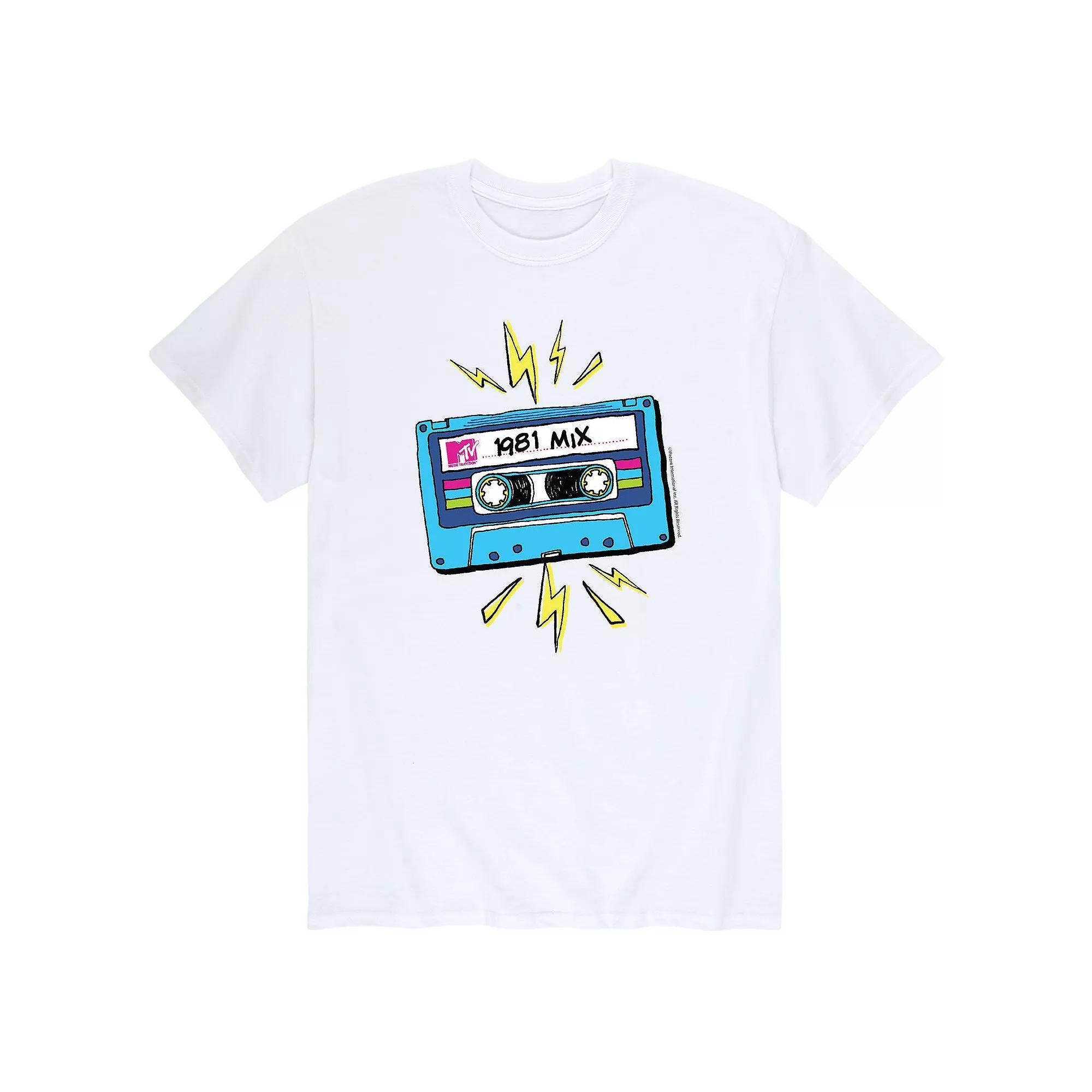 Men's MTV Cassette Tape Tee, Size: XXL, White Product Image