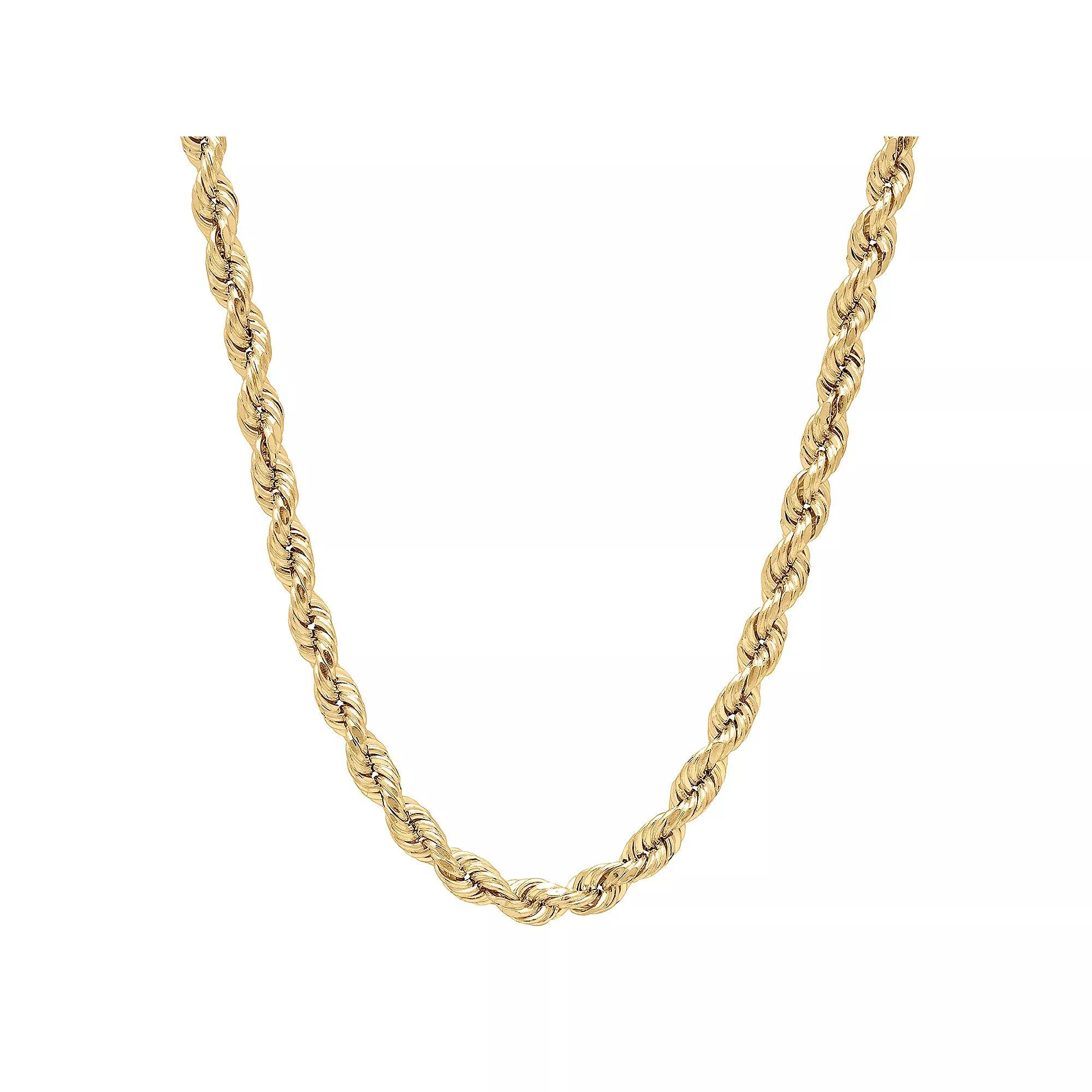 Everlasting Gold 14k Gold Rope Chain Necklace, Women's, Size: 24" Product Image